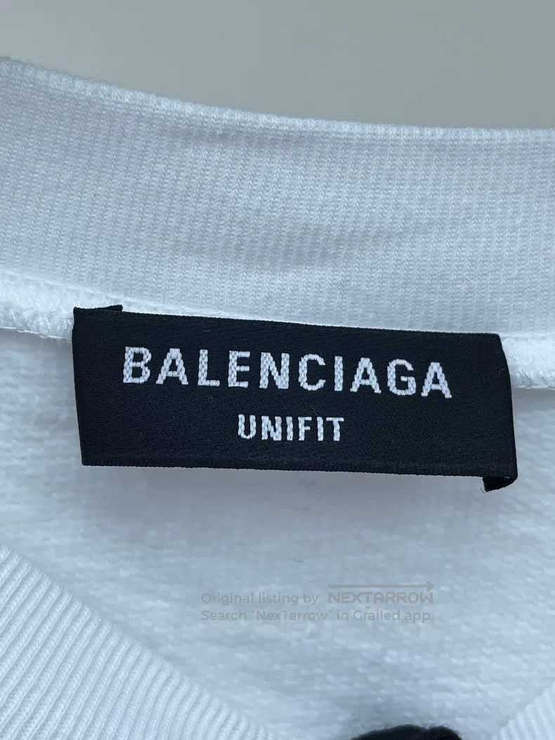 Balenciaga Balenciaga Blue letter white sweatshirt Size US XS / EU 42 / 0 - 3 Thumbnail