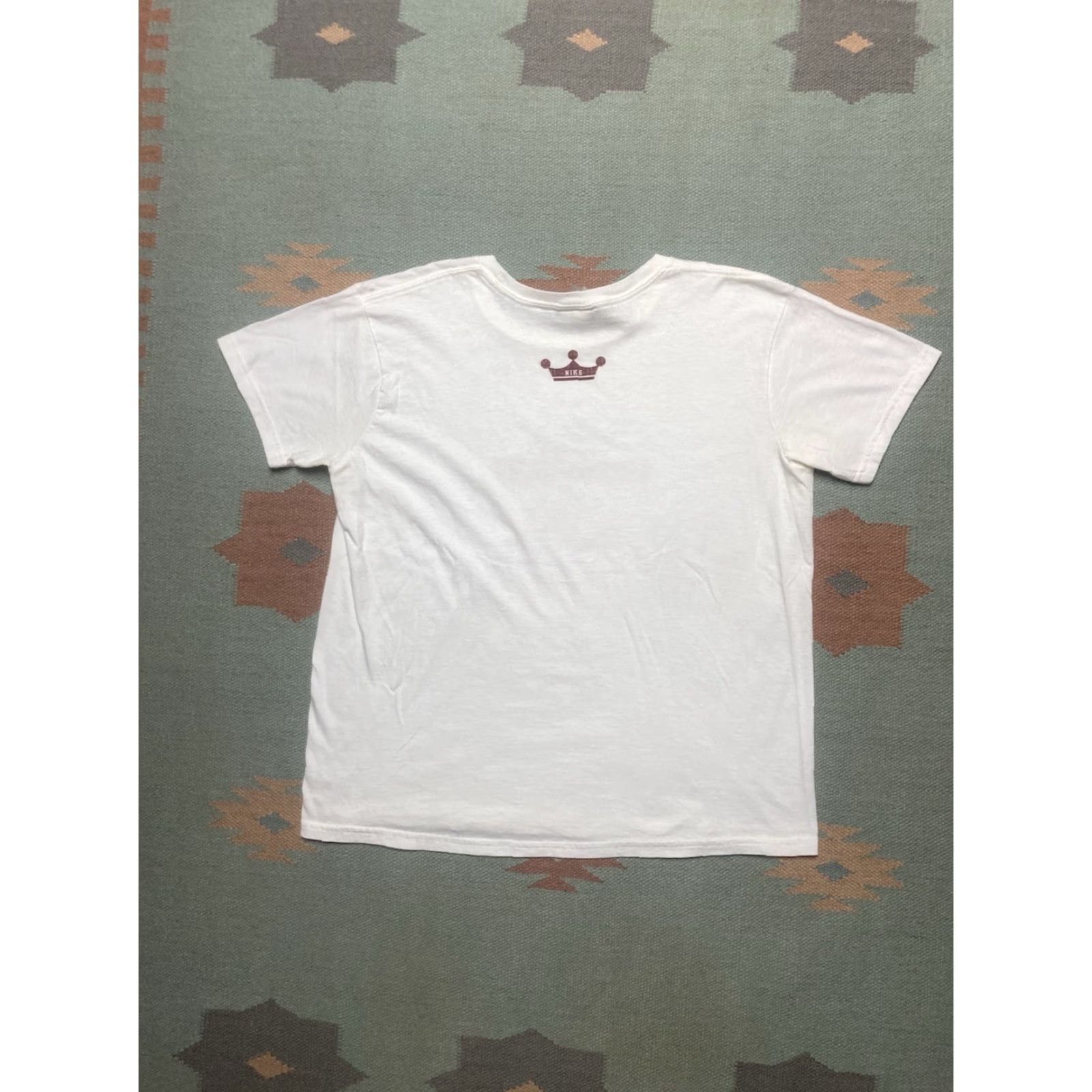 Nike VINTAGE Nike graphic t shirt queen of my world swoosh check femme Women’s Large Size L / US 10 / IT 46 - 4 Thumbnail