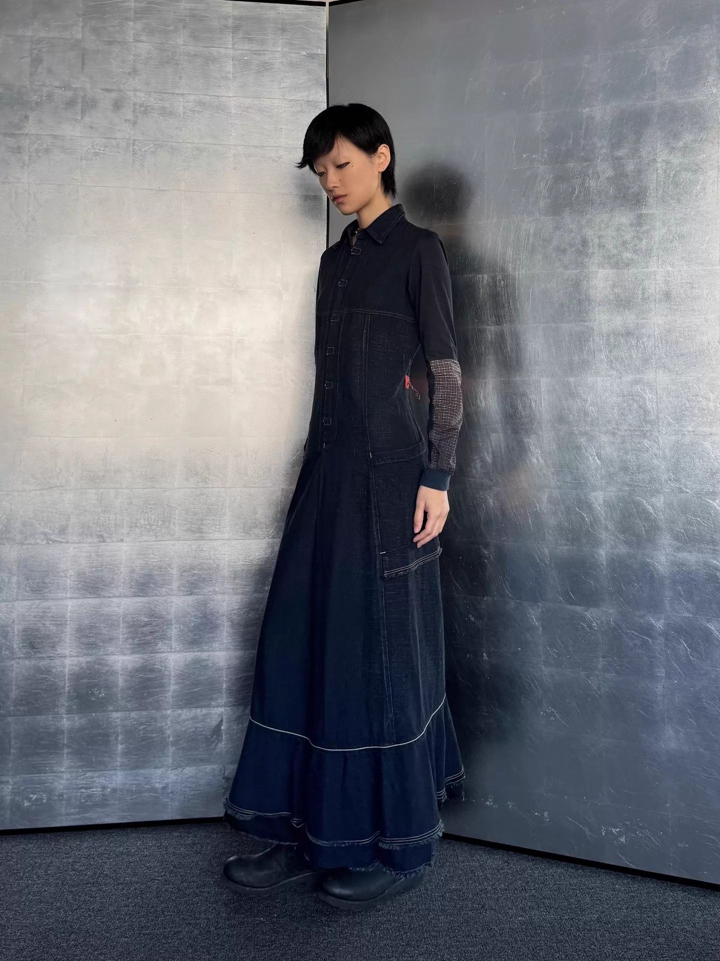 Marithe + Francois Girbaud MFG Vintage Denim Dress Size40 Size S / US 4 / IT 40 - 2 Thumbnail