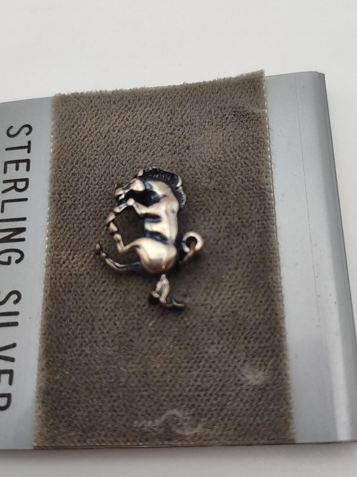 The Unbranded Brand NOS Sterling Silver Bucking Horse Charm Western Rodeo Size ONE SIZE - 3 Thumbnail