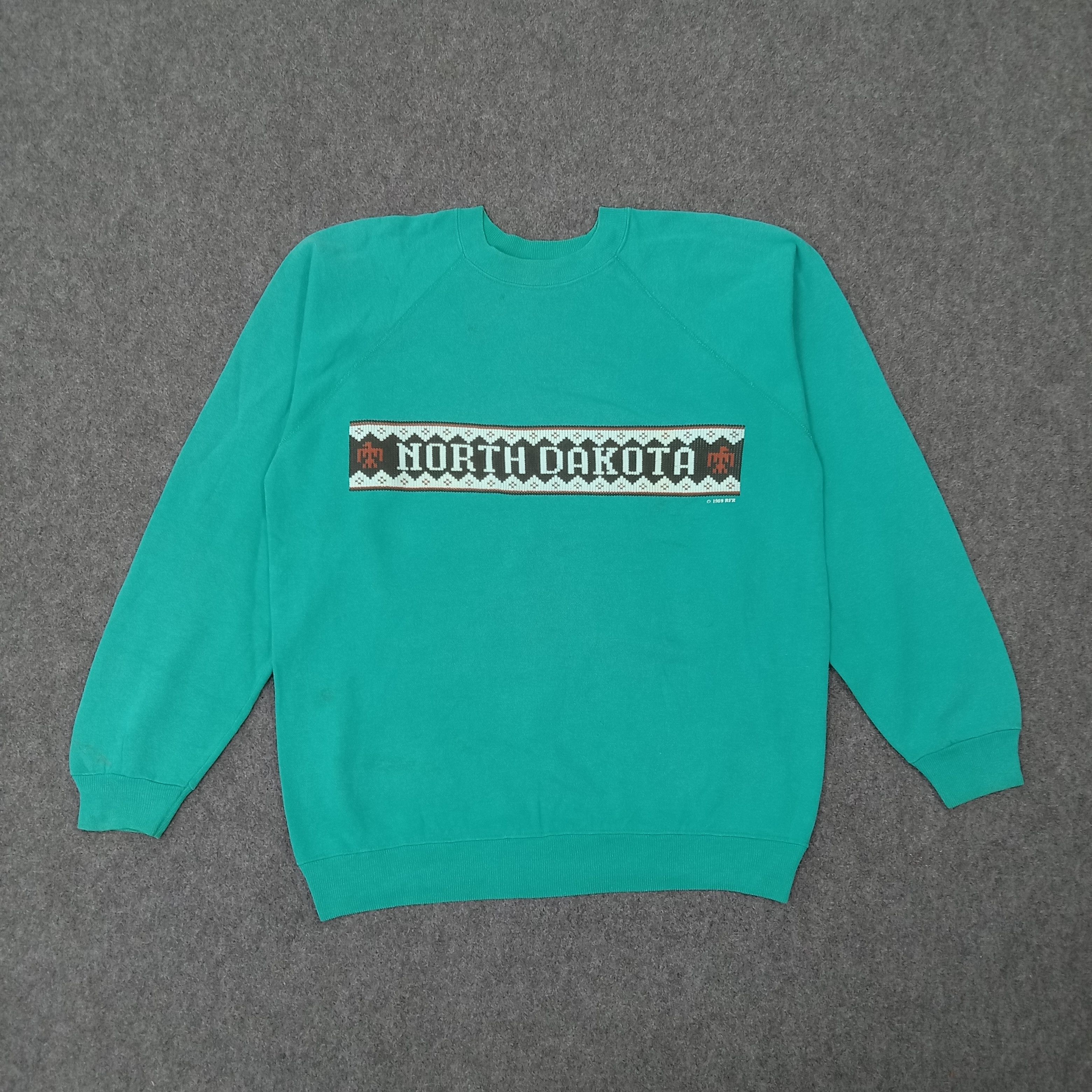 Vintage North Dakota American State Promo Sweatshirt C266N7 Size US M / EU 48-50 / 2 - 1 Thumbnail