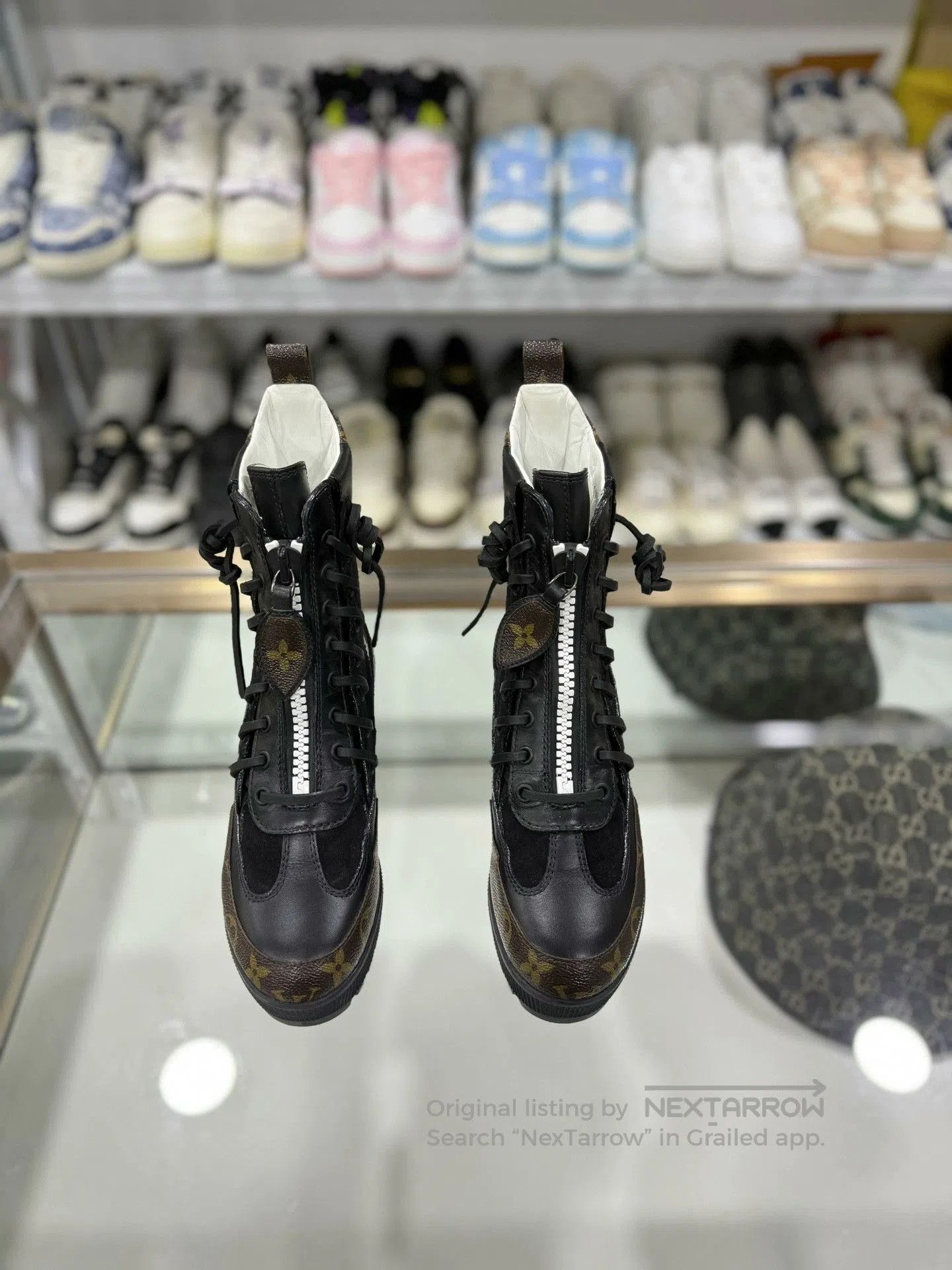 Louis Vuitton Louis Vuitton Monogram Zip Ankle Boots. Size US 6 / IT 36 - 2 Thumbnail