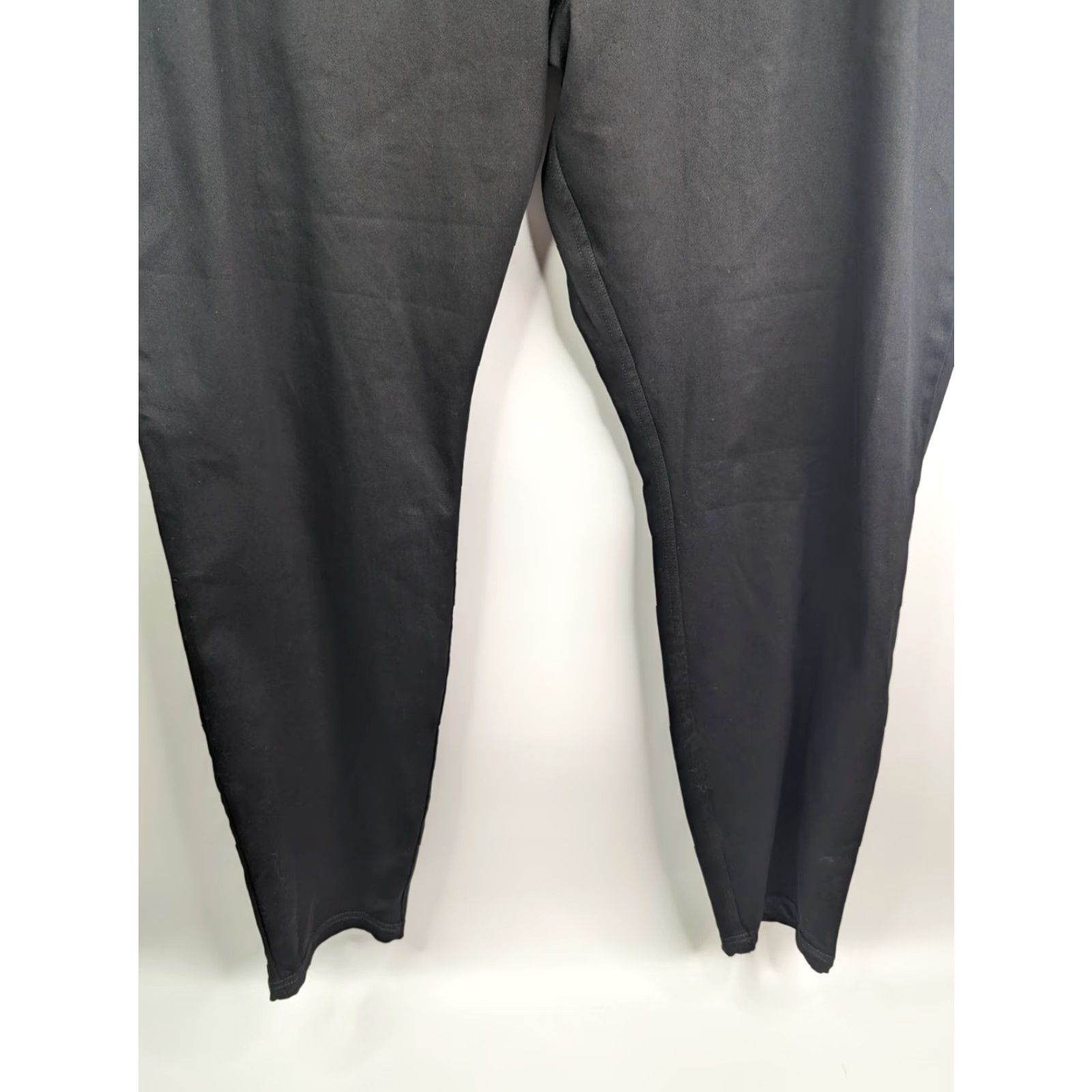 Vintage HUE Classic Smoothing Denim Leggings Black Size XXXL NWT Cotton Size 40" / US 18 - 3 Thumbnail