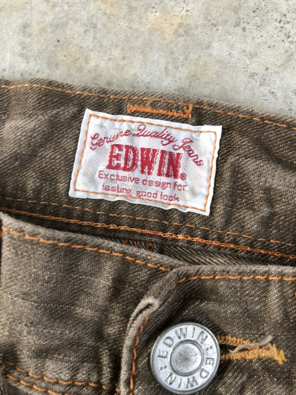 If Six Was Nine Japanese Edwin Exclusive Flared Jeans Distressed Bootcut Size US 31 - 19 Thumbnail