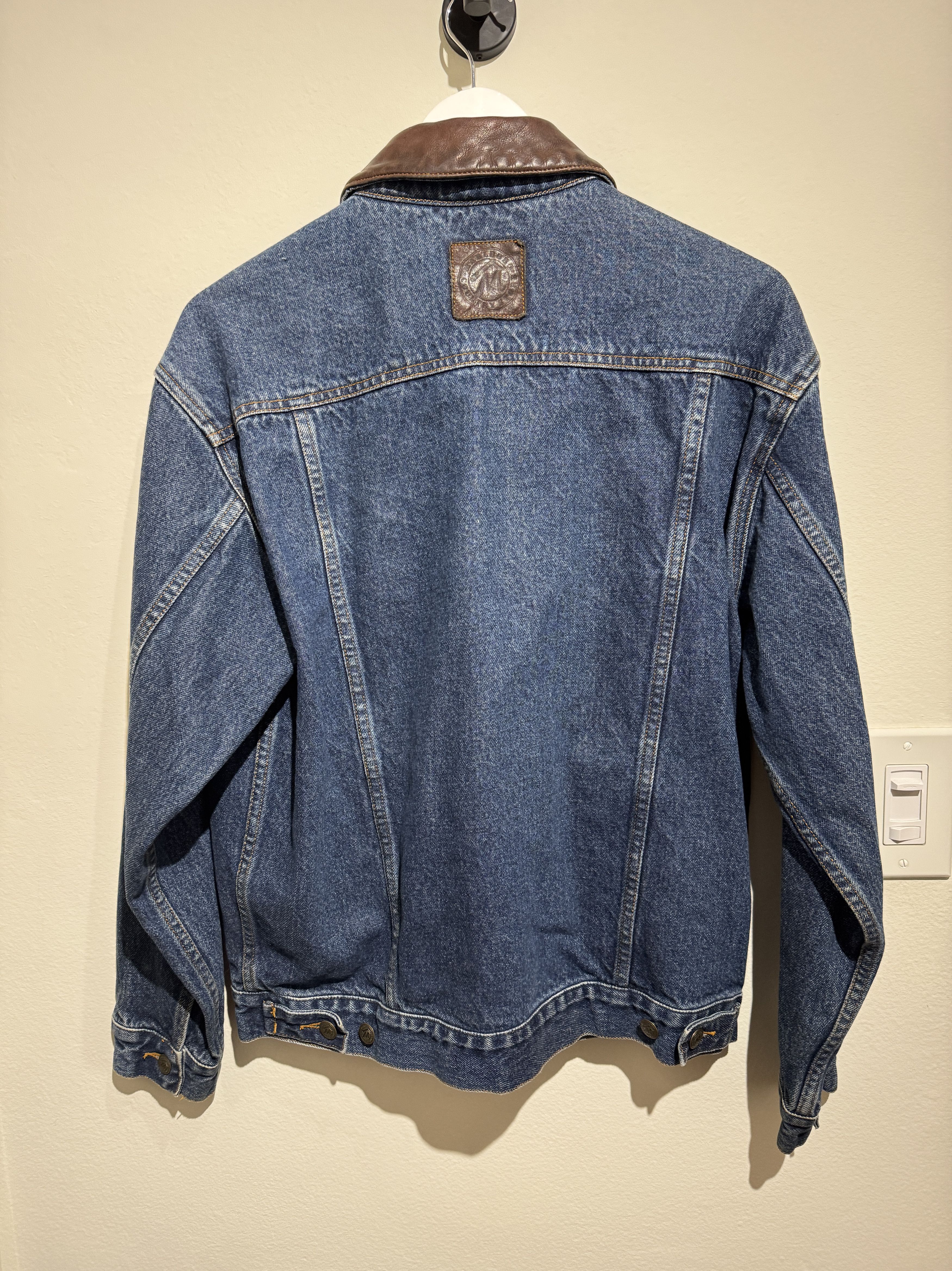 Marlboro Vintage Marlboro Country Store Denim Jacket & Leather Collar Size US M / EU 48-50 / 2 - 4 Thumbnail