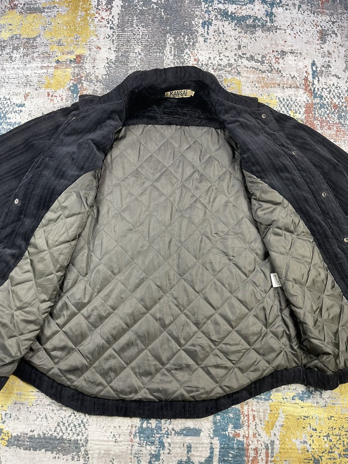 Kansai Yamamoto Kansai Jeans Vertical Striped Corduroy Jackets Size US M / EU 48-50 / 2 - 9 Thumbnail