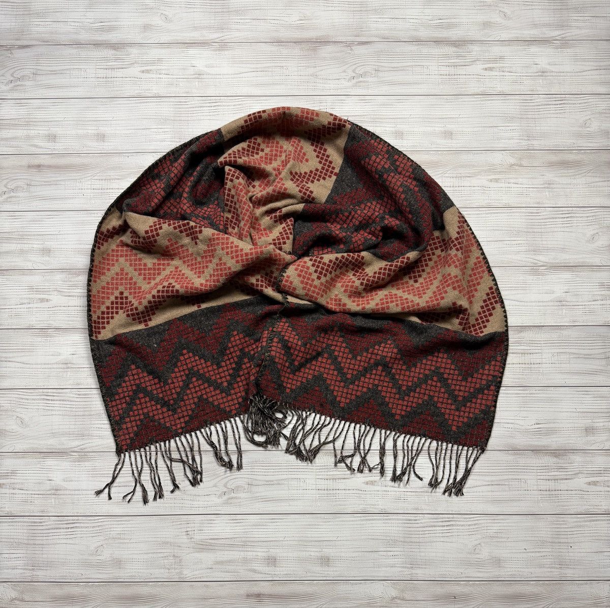 RRL Ralph Lauren Ralph Lauren Double RRL Crazy Wool Scarf Size ONE SIZE - 3 Thumbnail