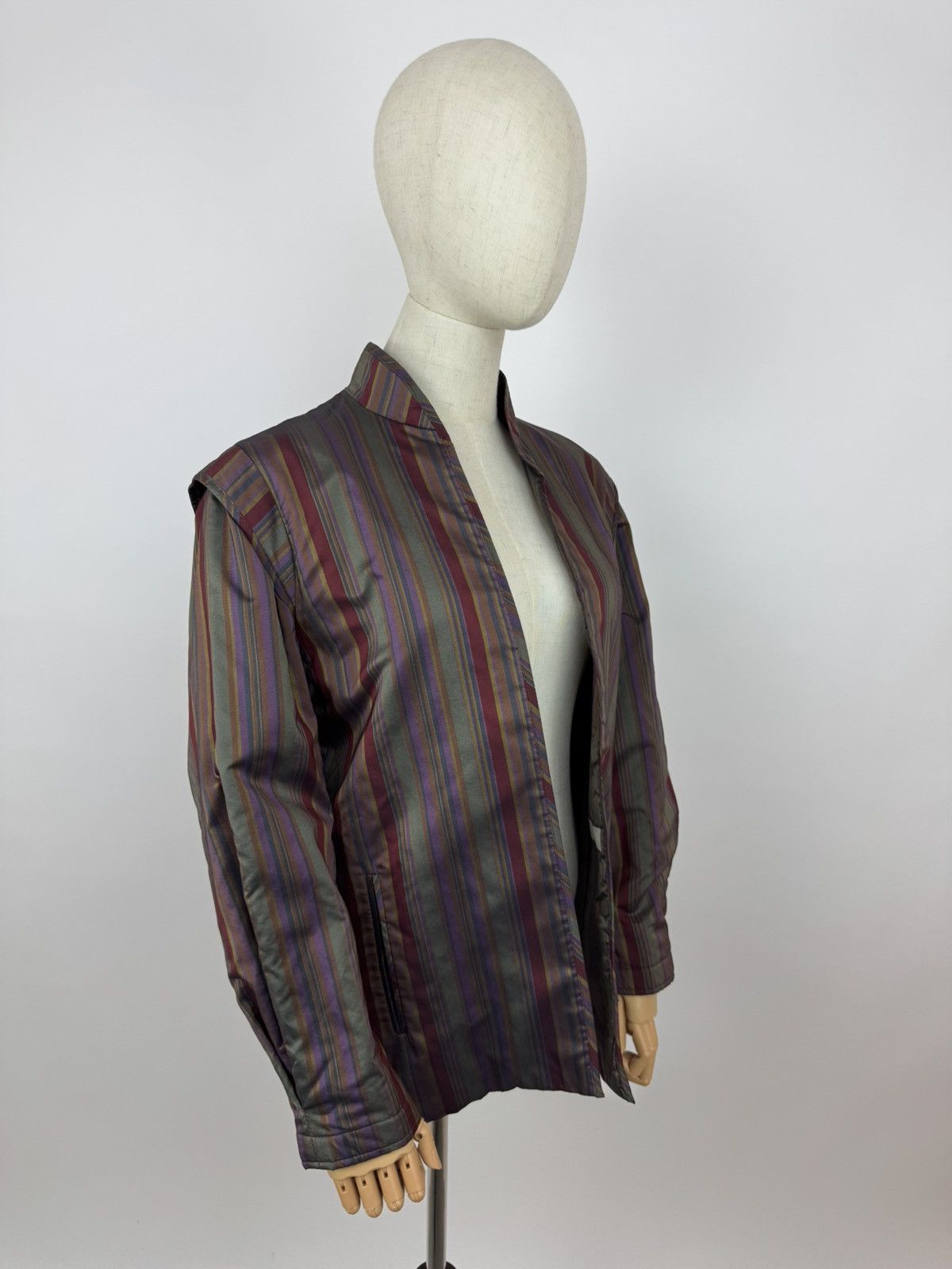Other Alexon Striped Bomber jacket Vintage Made In Great Britain Size L / US 10 / IT 46 - 3 Thumbnail