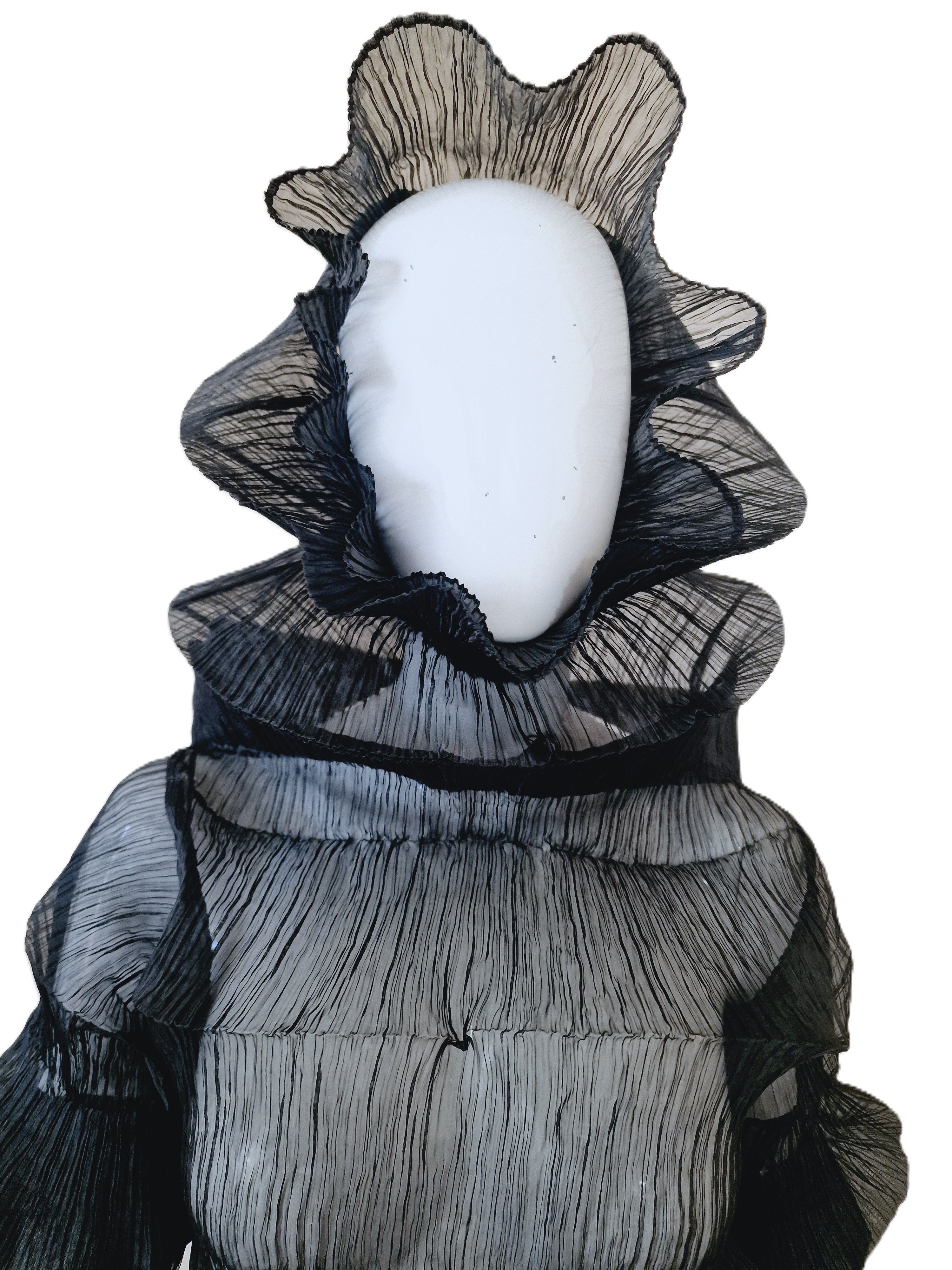 Issey Miyake Issey Miyake 1994 S/S Flying Saucer Pleated Gown Dress Size M / US 6-8 / IT 42-44 - 14 Thumbnail