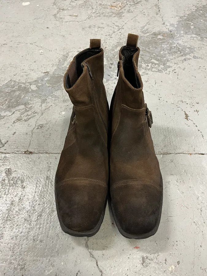 Balmain Balmain Dark Brown Ankle Suede Leather Boots Size US 9 / EU 42 - 6 Thumbnail