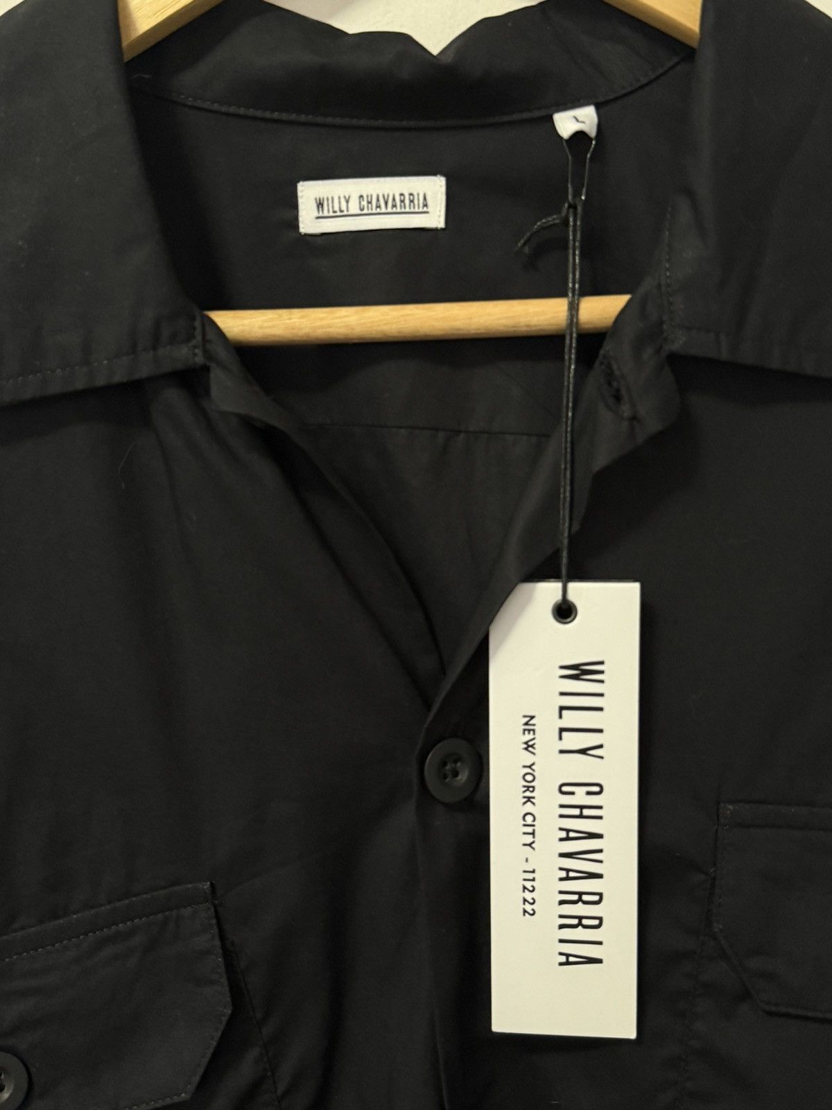 Willy Chavarria Big Willy Short Sleeve Shirt - Black Size US L / EU 52-54 / 3 - 6 Thumbnail