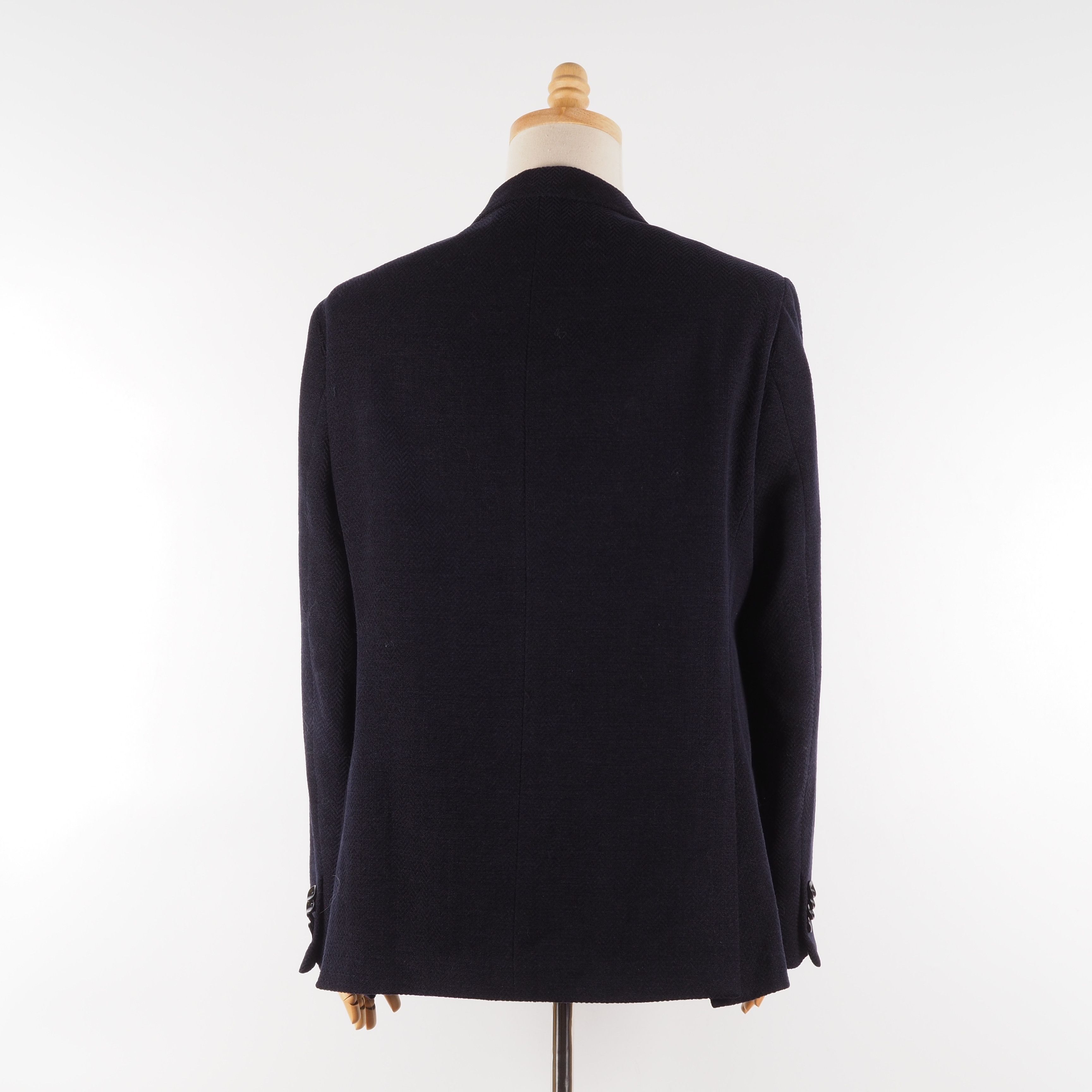Etro ETRO Superleggerr Wool Blue Navy Sport Coat Blazer Jacket Size 44R - 4 Thumbnail
