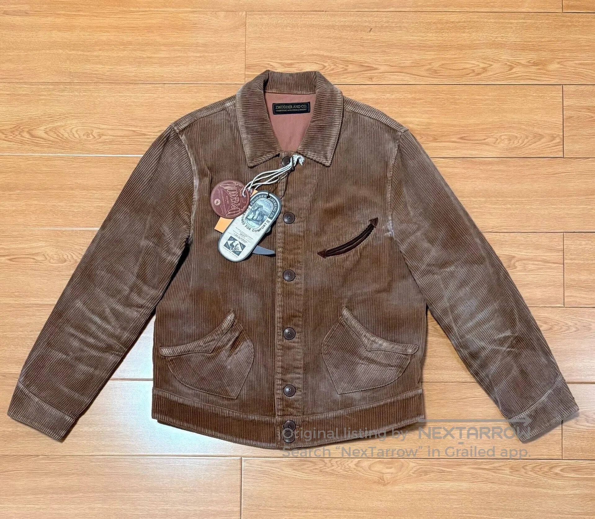 Good Worth & Co. Zwodder & Co Gold Rush Short Corduroy Jacket. Size US M / EU 48-50 / 2 - 2 Thumbnail