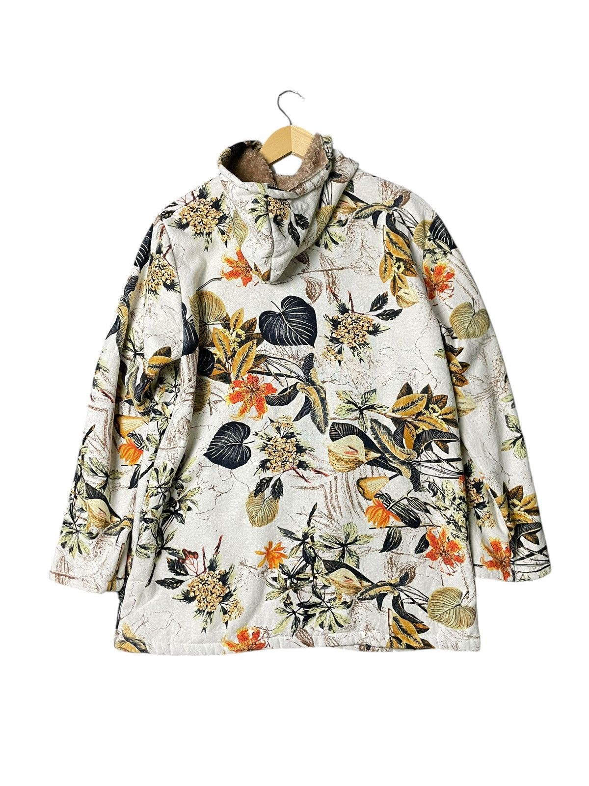 The Unbranded Brand Unbranded Brand Floral Hooded Zipper (60) Size US XL / EU 56 / 4 - 7 Thumbnail