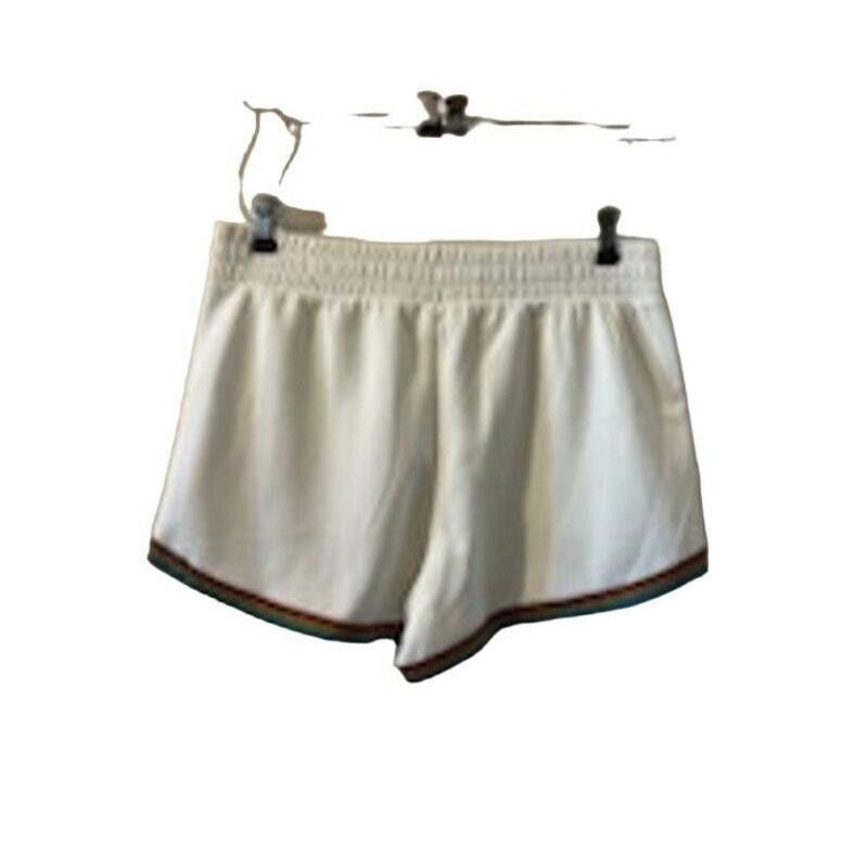 American Apparel American Apparel White Rainbow Trim Shorts Size Large Size 36" / US 14 / IT 50 - 2 Thumbnail