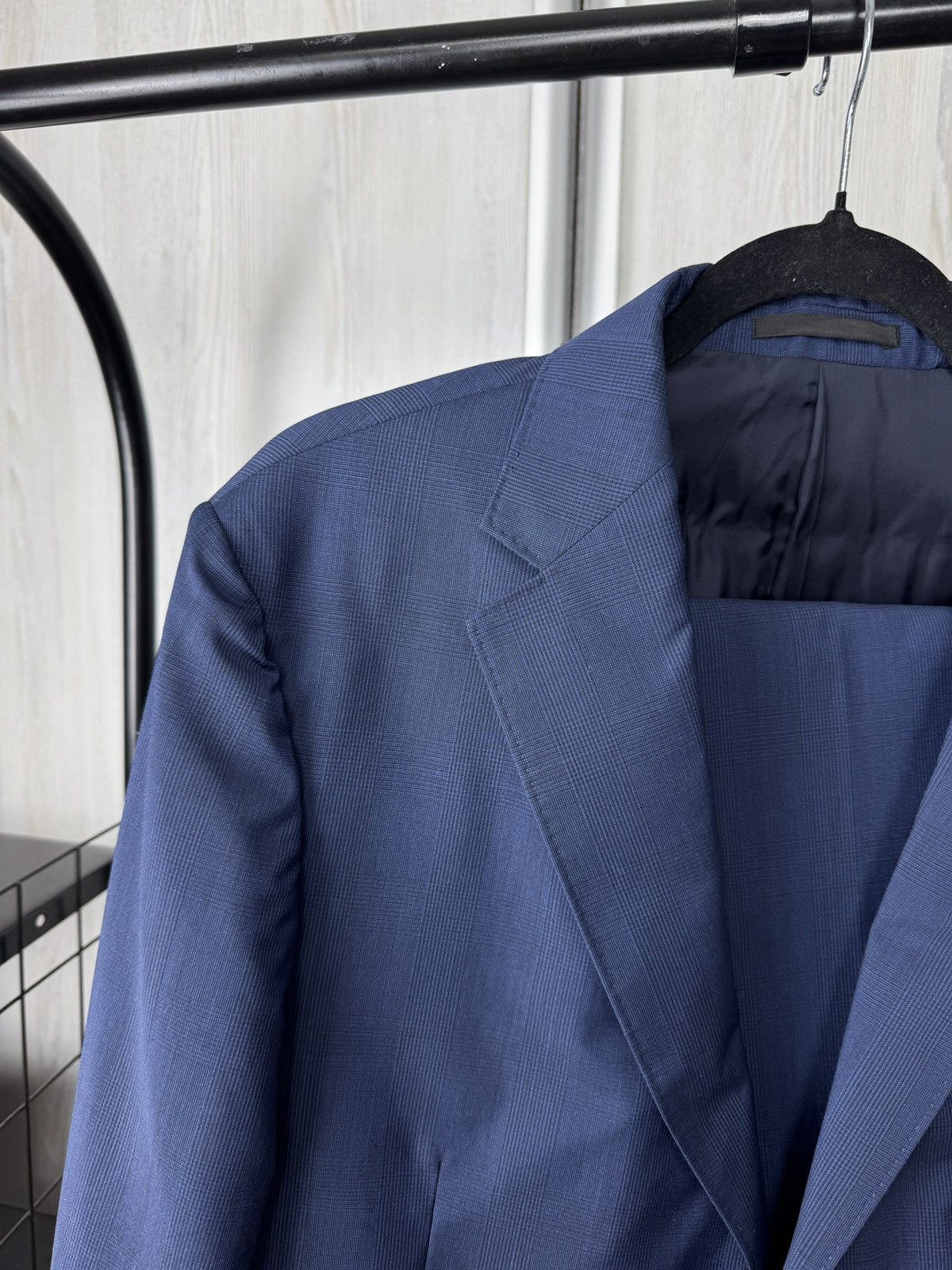 Z Zegna Z Zegna Ermenegildo Zegna wool checkered blue 2 pcs suit Size 42L - 3 Thumbnail