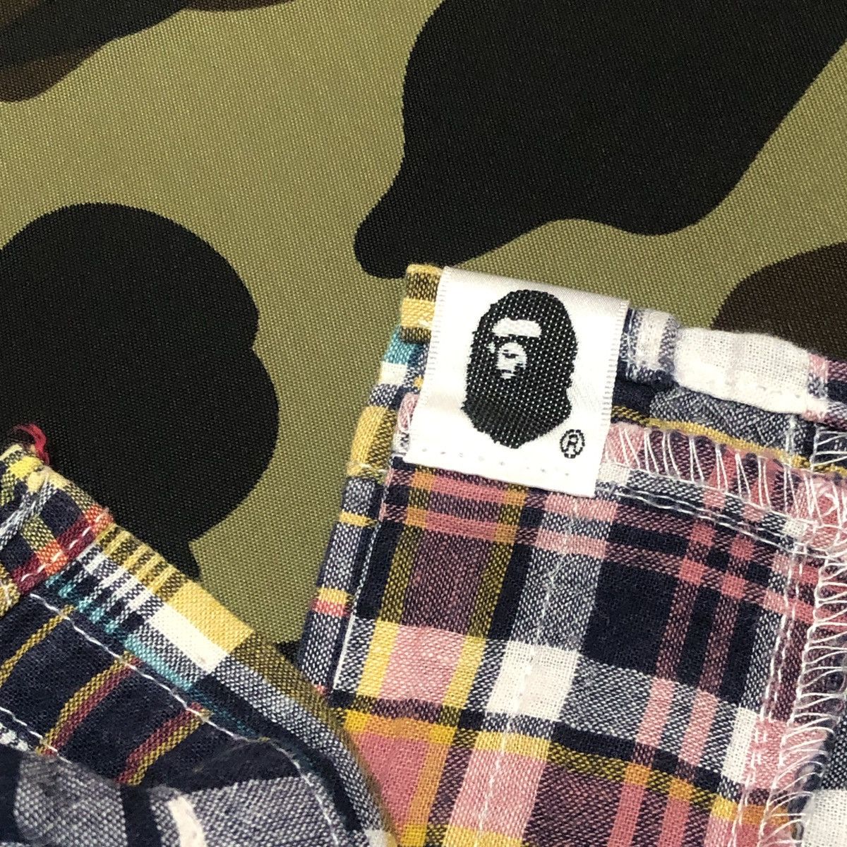 Bape Bape Pirate Store Flannel Patchwork B/D Shirt Size XS / US 0-2 / IT 36-38 - 9 Thumbnail