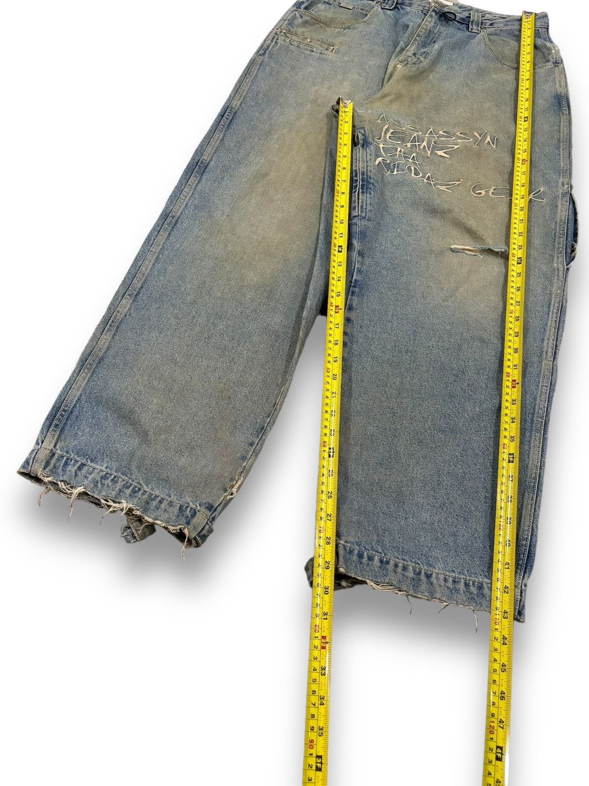 Southpole Vintage Assassyn Jeanz Mud Wash Utility Baggy Grunge Jeans Size US 34 / EU 50 - 19 Thumbnail