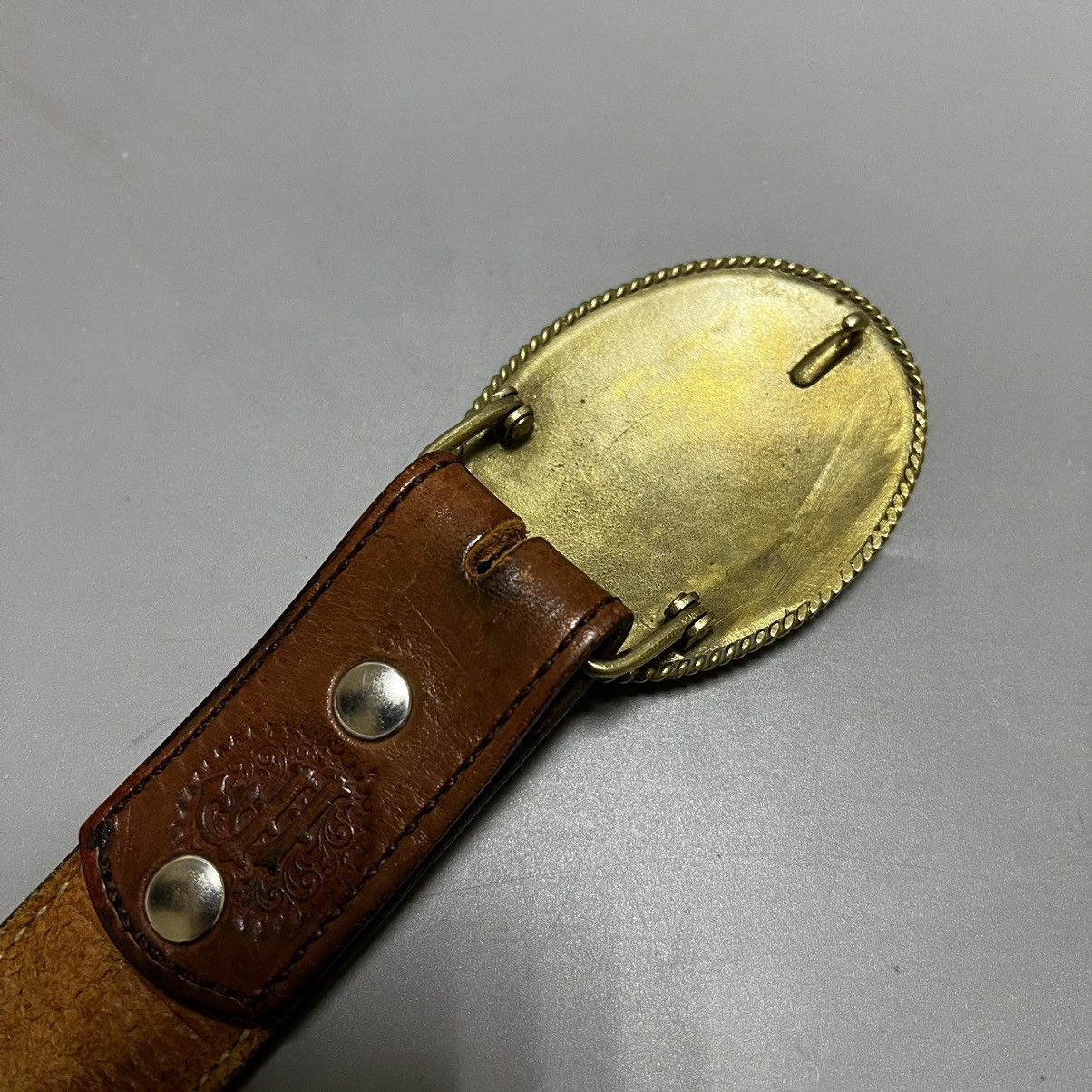 Vintage Vintage cowboy leather belt Size ONE SIZE - 11 Thumbnail