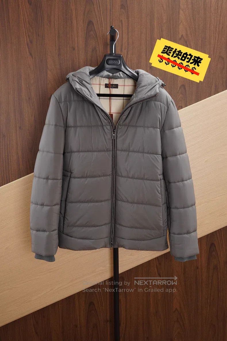 Loro Piana Loro Piana Gray Hooded Cotton Jacket Size US S / EU 44-46 / 1 - 1 Thumbnail