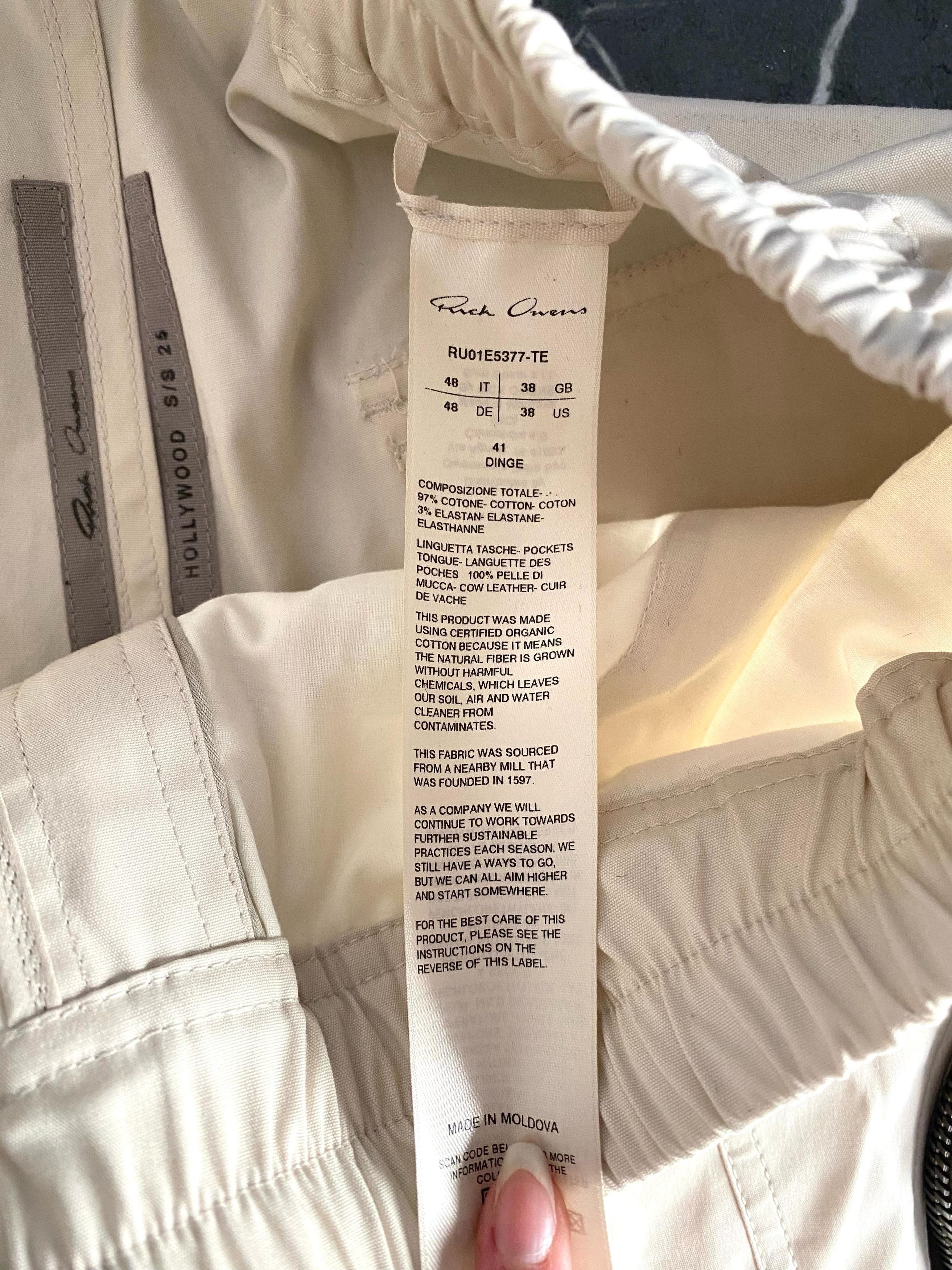 Rick Owens Rick Owens White Bauhaus Cargo Size US 32 / EU 48 - 12 Thumbnail