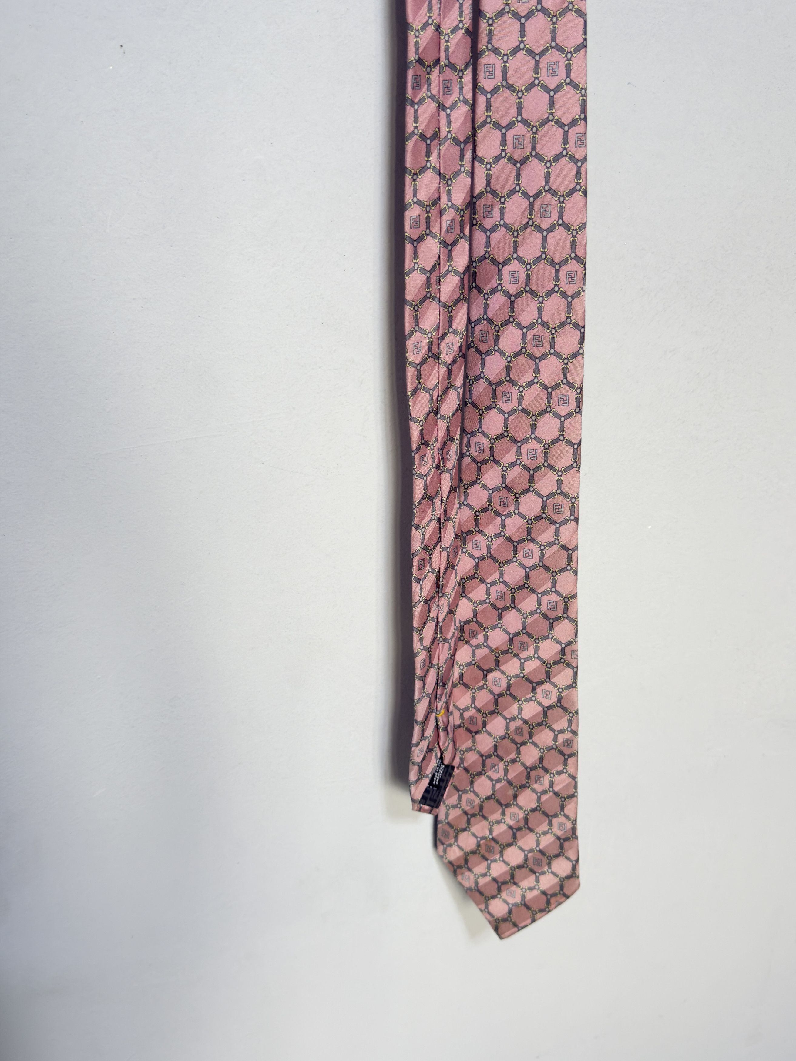 Fendi 🔥 ff fendi tie new pink monogram Size ONE SIZE - 2 Thumbnail