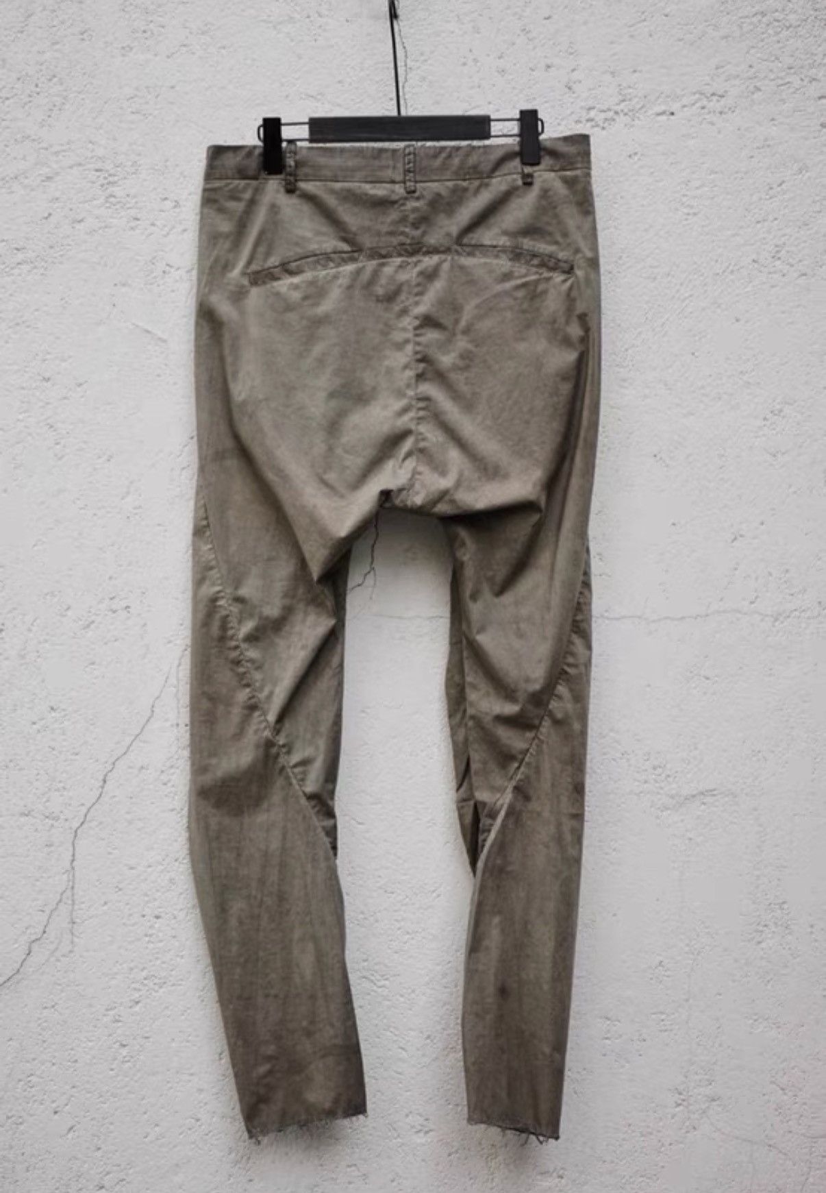 Masnada Masnada 25SS Ergonomic Tapered Cuff Pants – Grey-Green Size US 34 / EU 50 - 3 Thumbnail