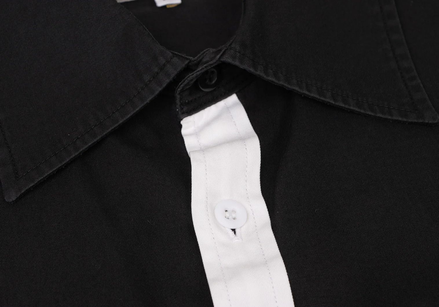 Yohji Yamamoto Yohji Yamamoto Cotton Contrast Shirt Size US M / EU 48-50 / 2 - 3 Thumbnail