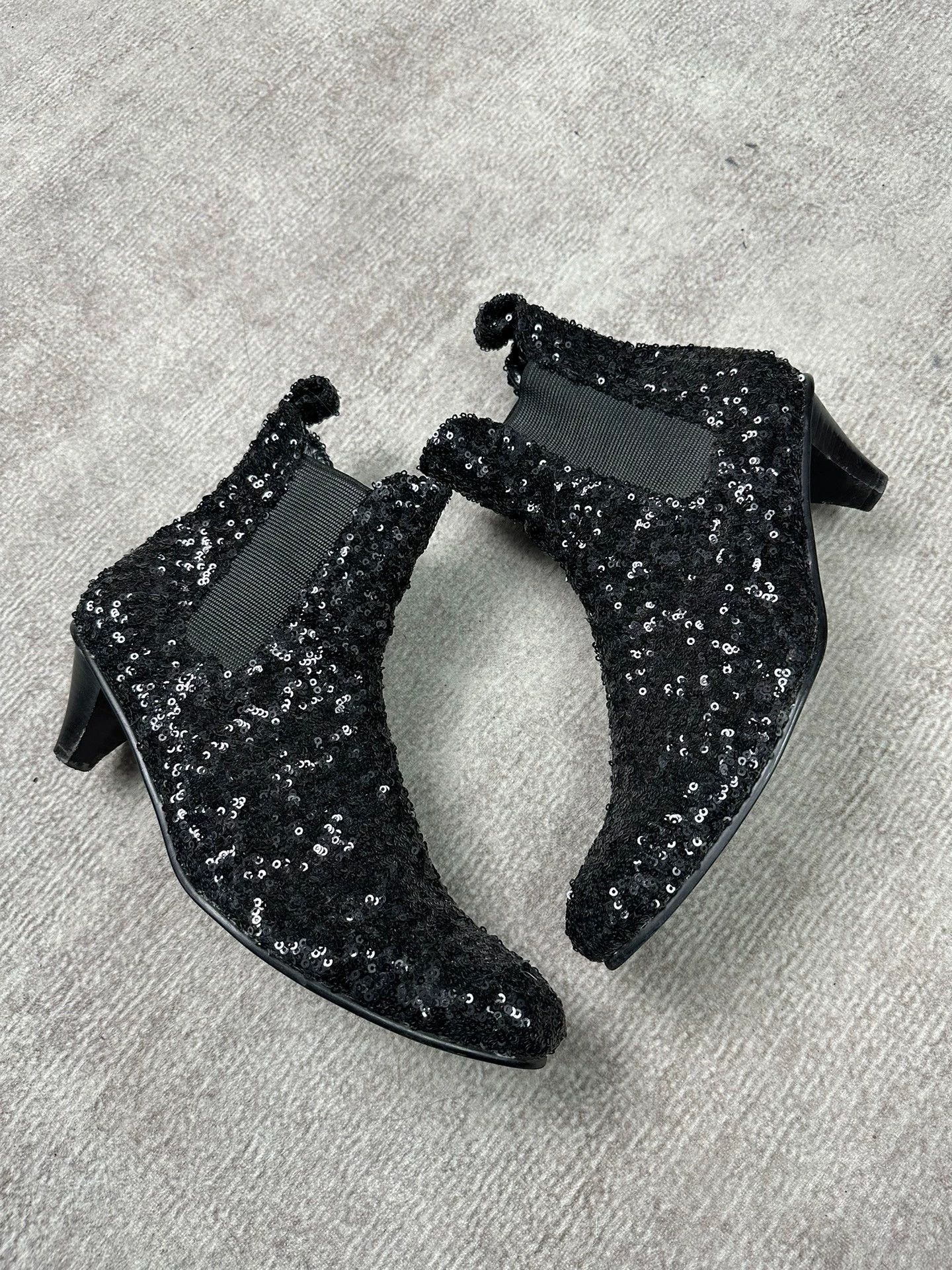 Comme des Garcons Comme des Garçons Sequin High Heel Boots 24 (EU38) Bling Bar Size US 7.5 / IT 37.5 - 1 Thumbnail