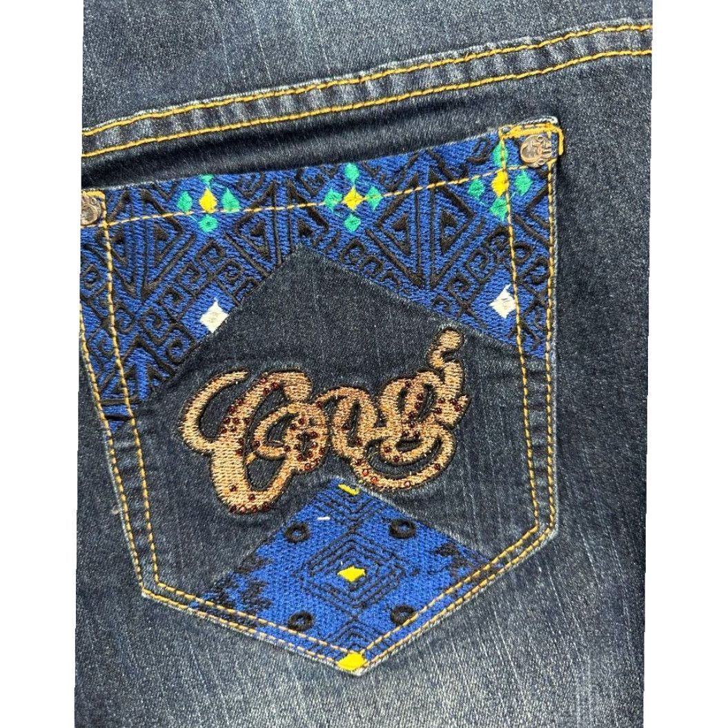 Coogi Coogi Jeans Womens 22W Plus Blue Distressed Slim Skinny Denim High Rise Ladies Size 40" / US 18 - 7 Thumbnail