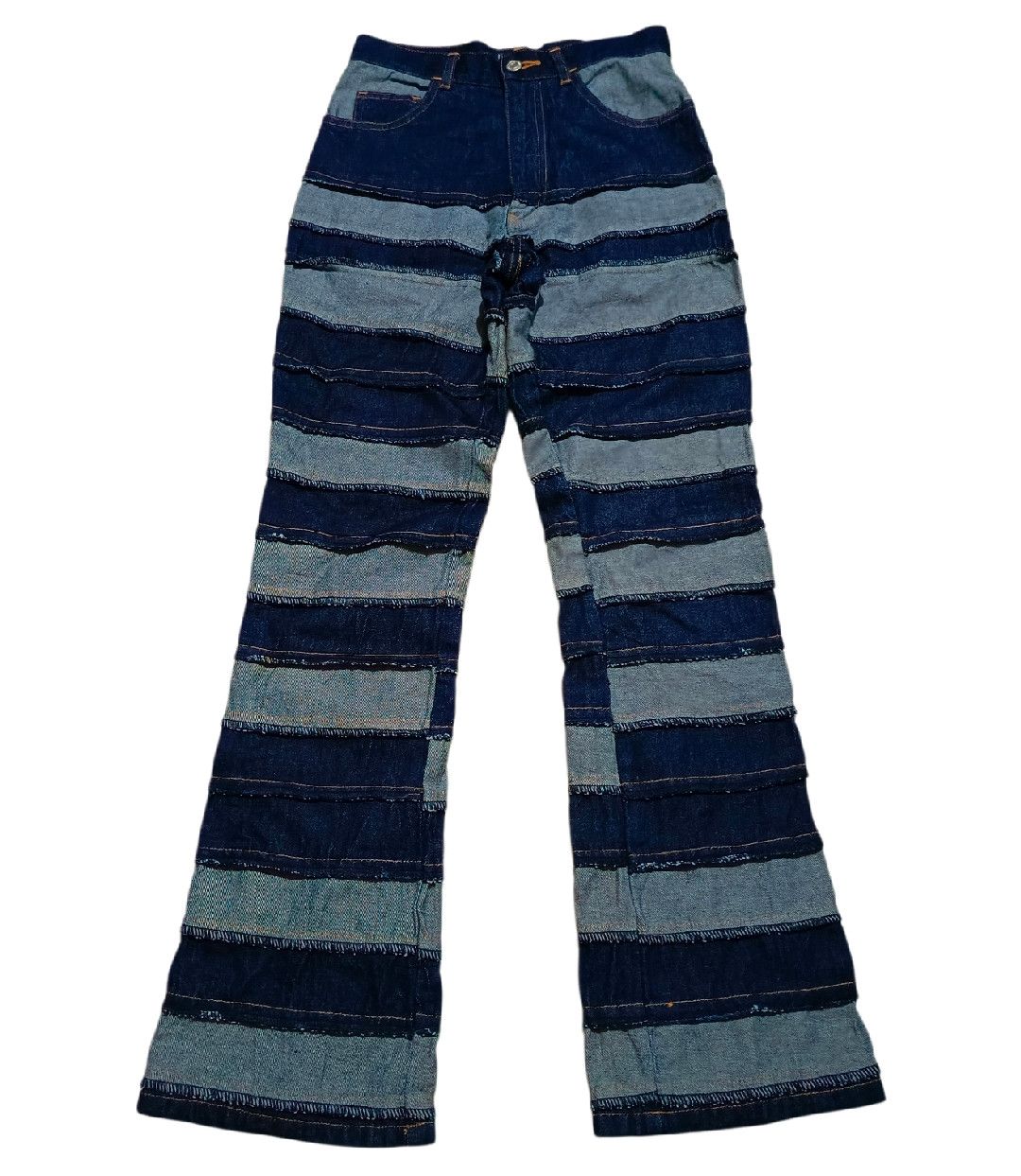 14th Addiction Need ✈️ Vintage Kinky Flare Hagi Denim Jeans Style Size 27" / US 4 / IT 40 - 1 Thumbnail