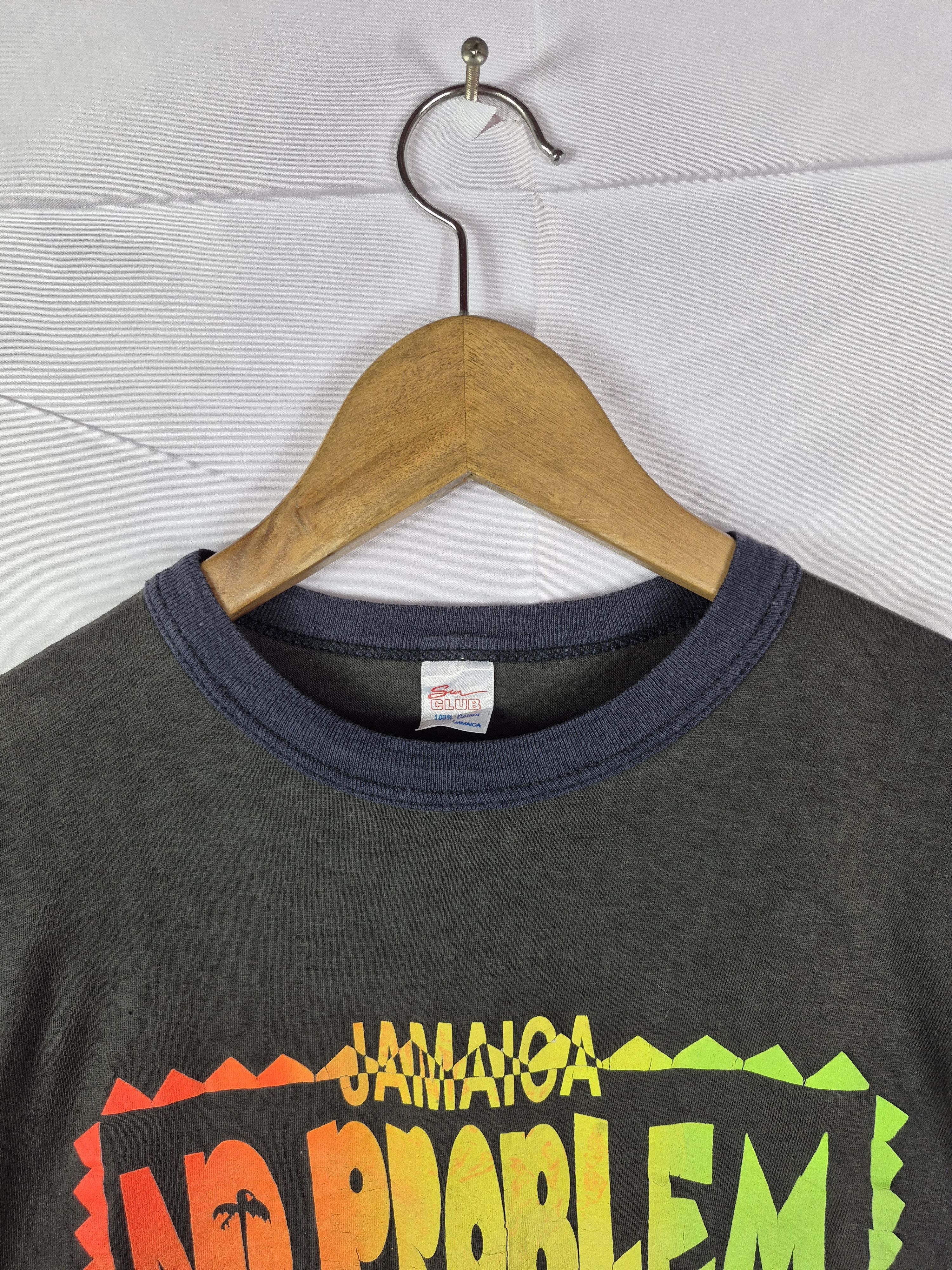 Vintage 🔥 Vintage 90s Jamaica No Problem Rasta Reggae Tee Size US L / EU 52-54 / 3 - 3 Thumbnail