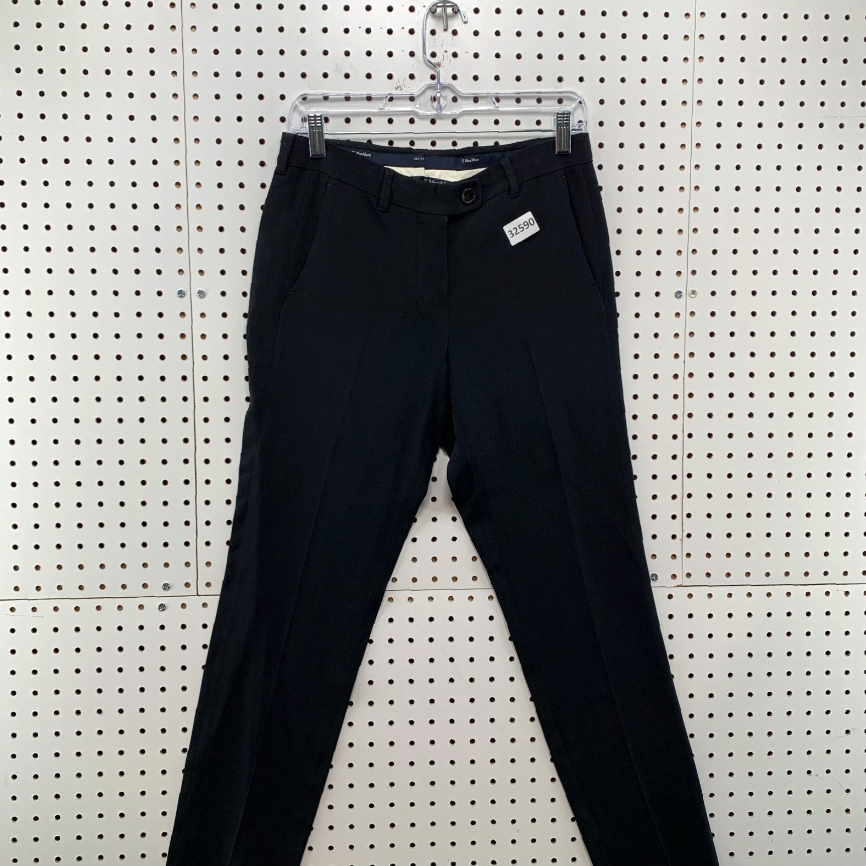 Max Mara Max Mara Dress Pants Black Womens Size 8 30x29.5 Tapered Business Pants Womens Size 30" / US 8 / IT 44 - 6 Thumbnail