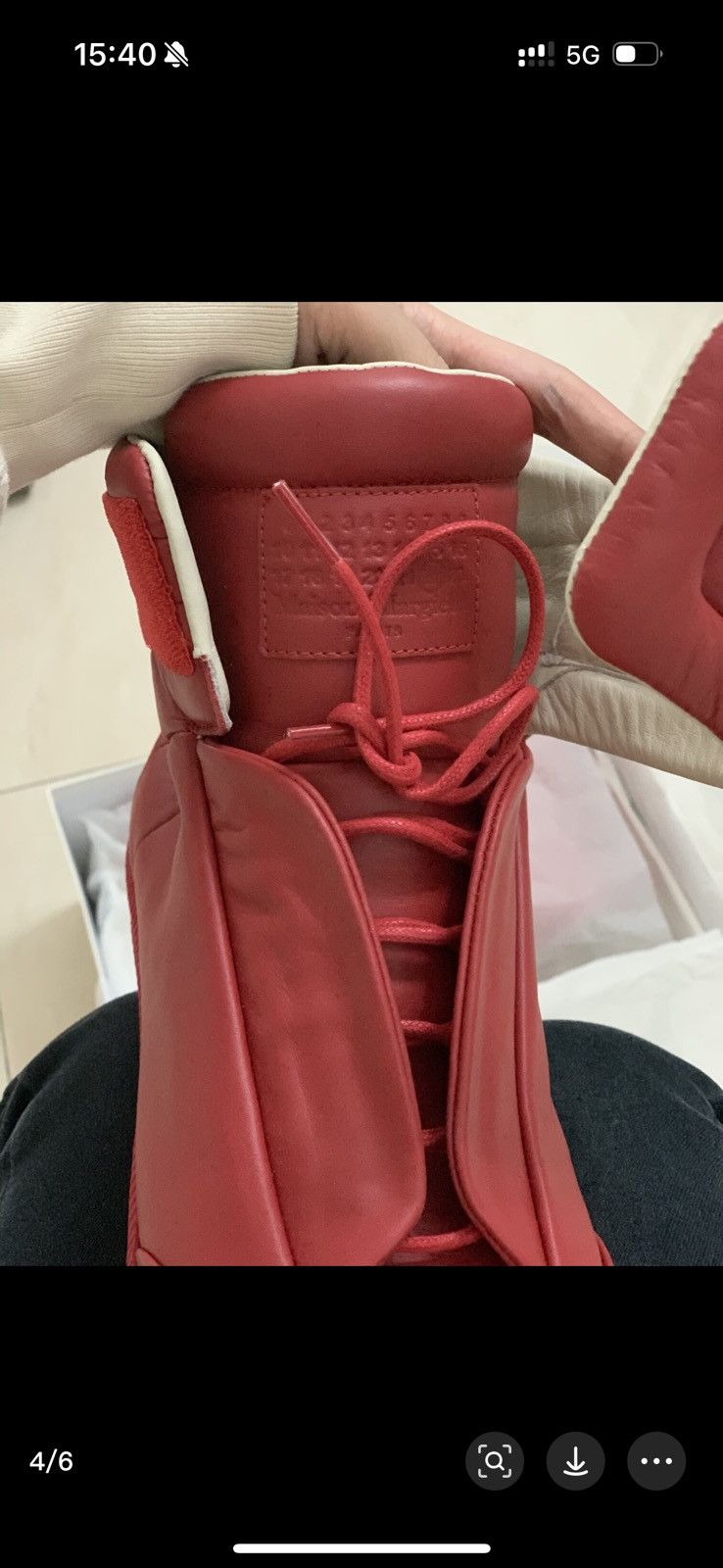 Maison Margiela FUTURE HI ALL RED BRAND NEW Size US 10.5 / EU 43-44 - 4 Thumbnail