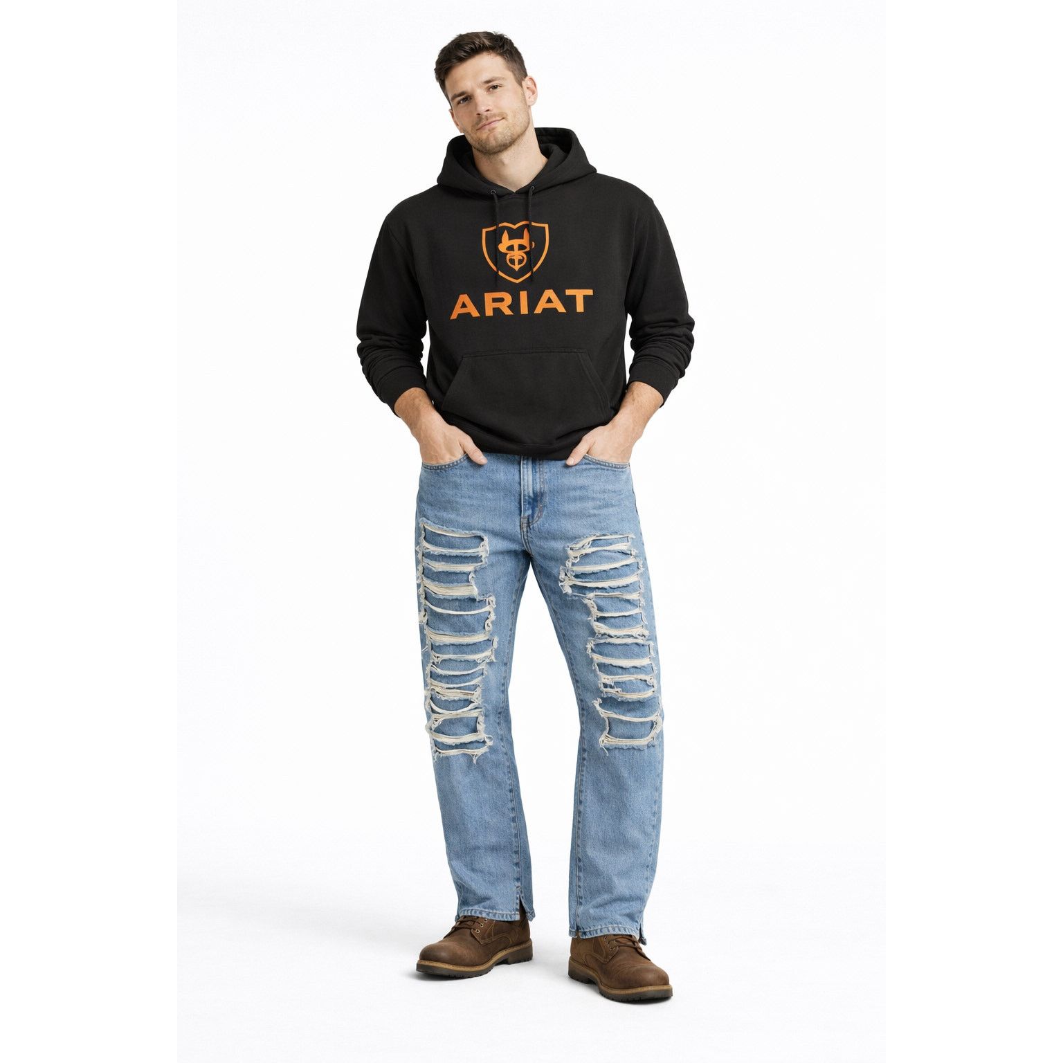 Levi's Levi’sDistressed Light Wash Jeans Unisex 34 Waist 90s Y2K Size US 34 / EU 50 - 1 Thumbnail