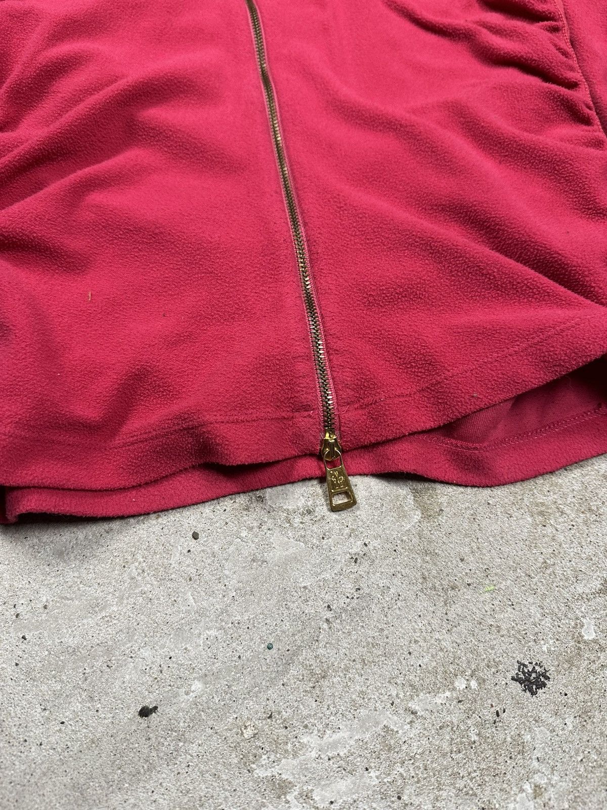 Moncler × Vintage Vintage Y2K Moncler Rare Pink Fleece Full Zip Sweatshirt Size M / US 6-8 / IT 42-44 - 3 Thumbnail
