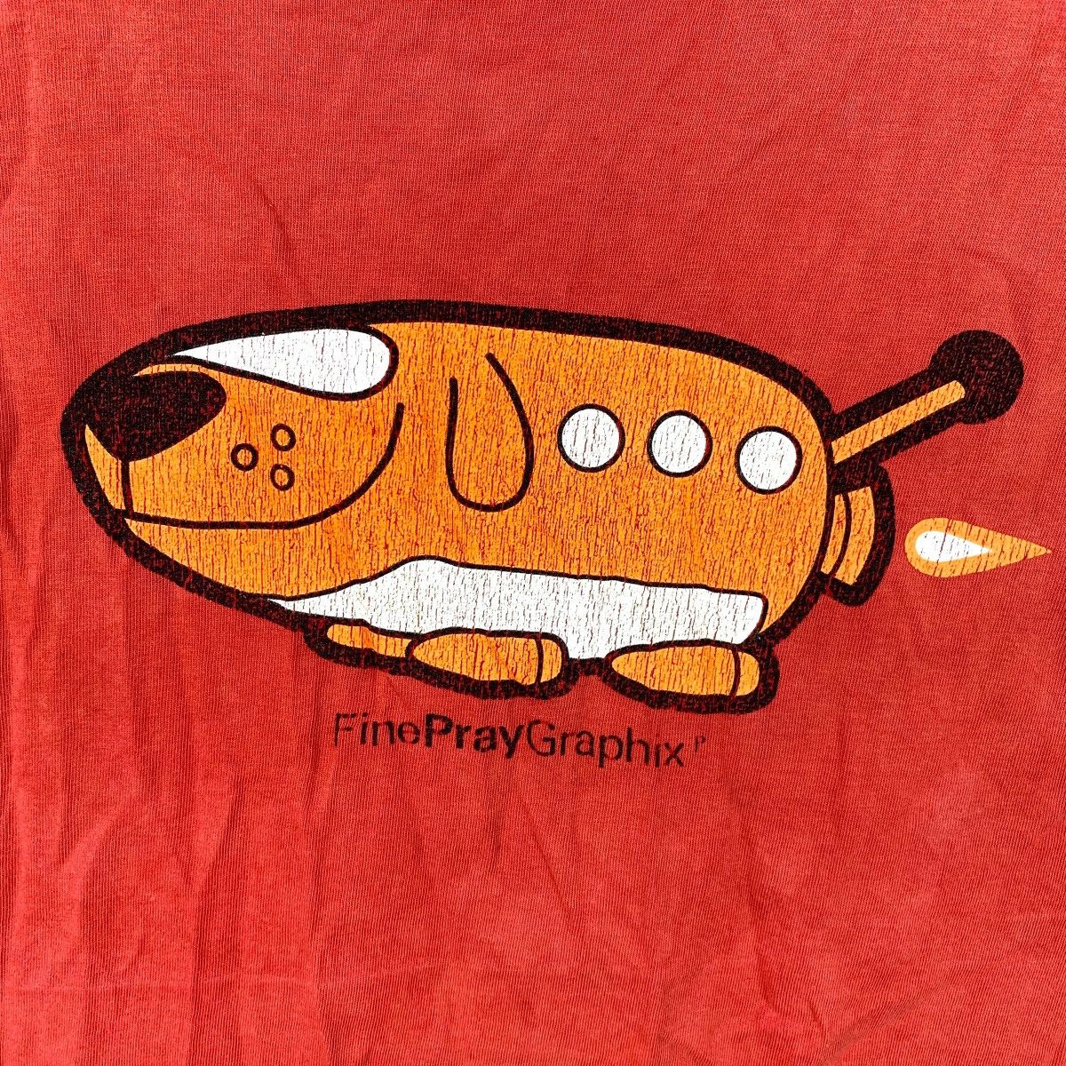 Other Vintage PMT FINE PRAY GRAPHIX Red Tee Shirt Cartoon Size L / US 10 / IT 46 - 3 Thumbnail