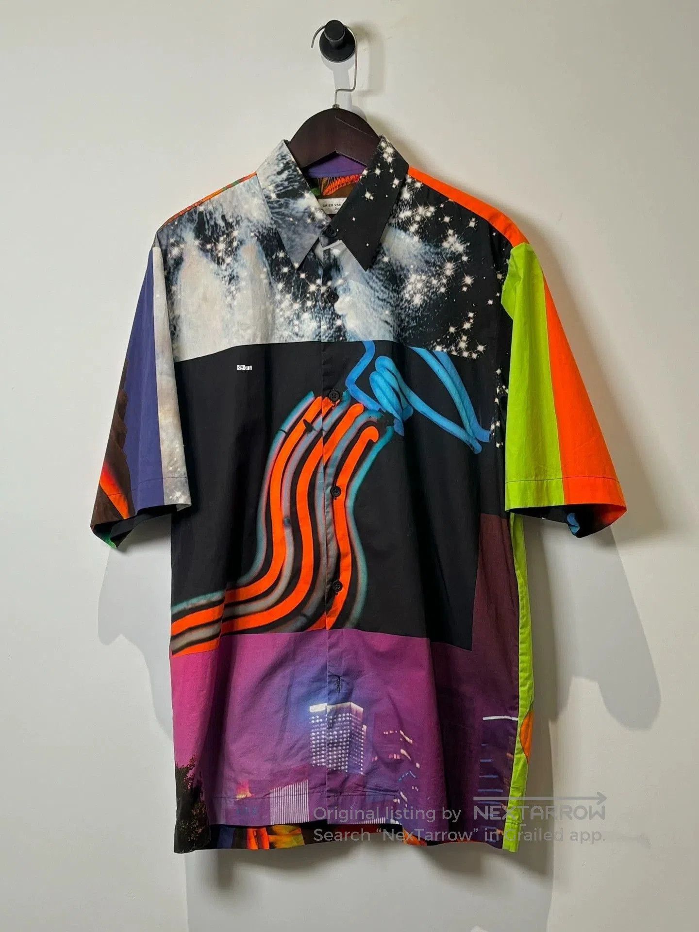 Dries Van Noten Multi Abstract Print Short Sleeve Button. Size US S / EU 44-46 / 1 - 1 Thumbnail