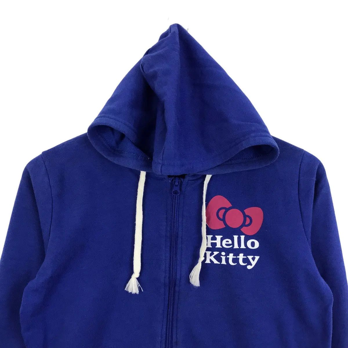 Vintage Vtg HELLO KITTY SANRIO Japan Collection Back Hit Blue Hoodie Size M / US 6-8 / IT 42-44 - 3 Thumbnail