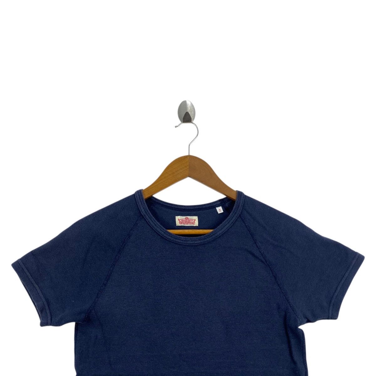 Other HR MARKET Japanese Brand Plain Navy Short Sleeve Shirt Size US XS / EU 42 / 0 - 2 Thumbnail
