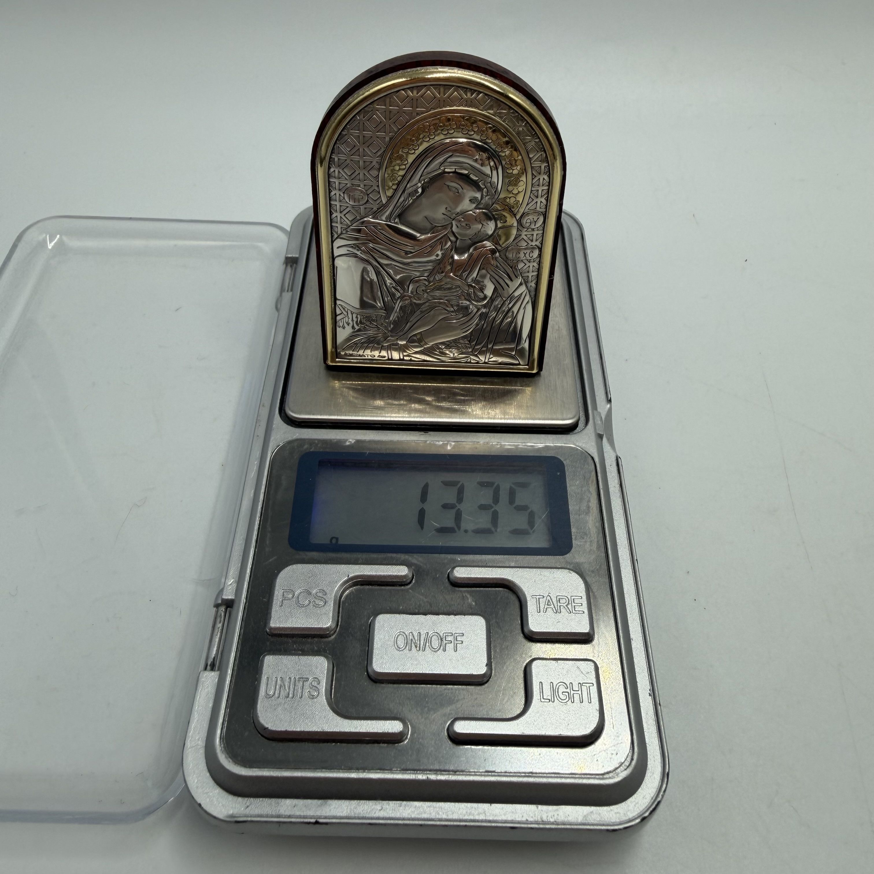Vintage Vintage Italian Silver Plated Madonna & Child Icon Size ONE SIZE - 3 Thumbnail