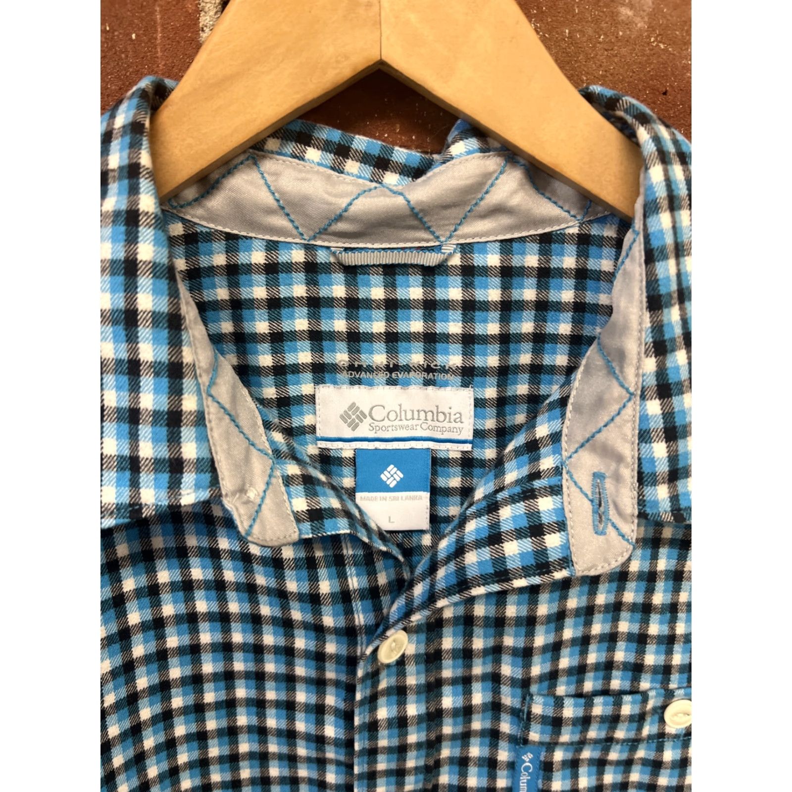 Vintage Columbia Button-Up Shirt Mens L Blue Plaid Flannel Long Sleeve Casual Shirt Size US L / EU 52-54 / 3 - 2 Thumbnail