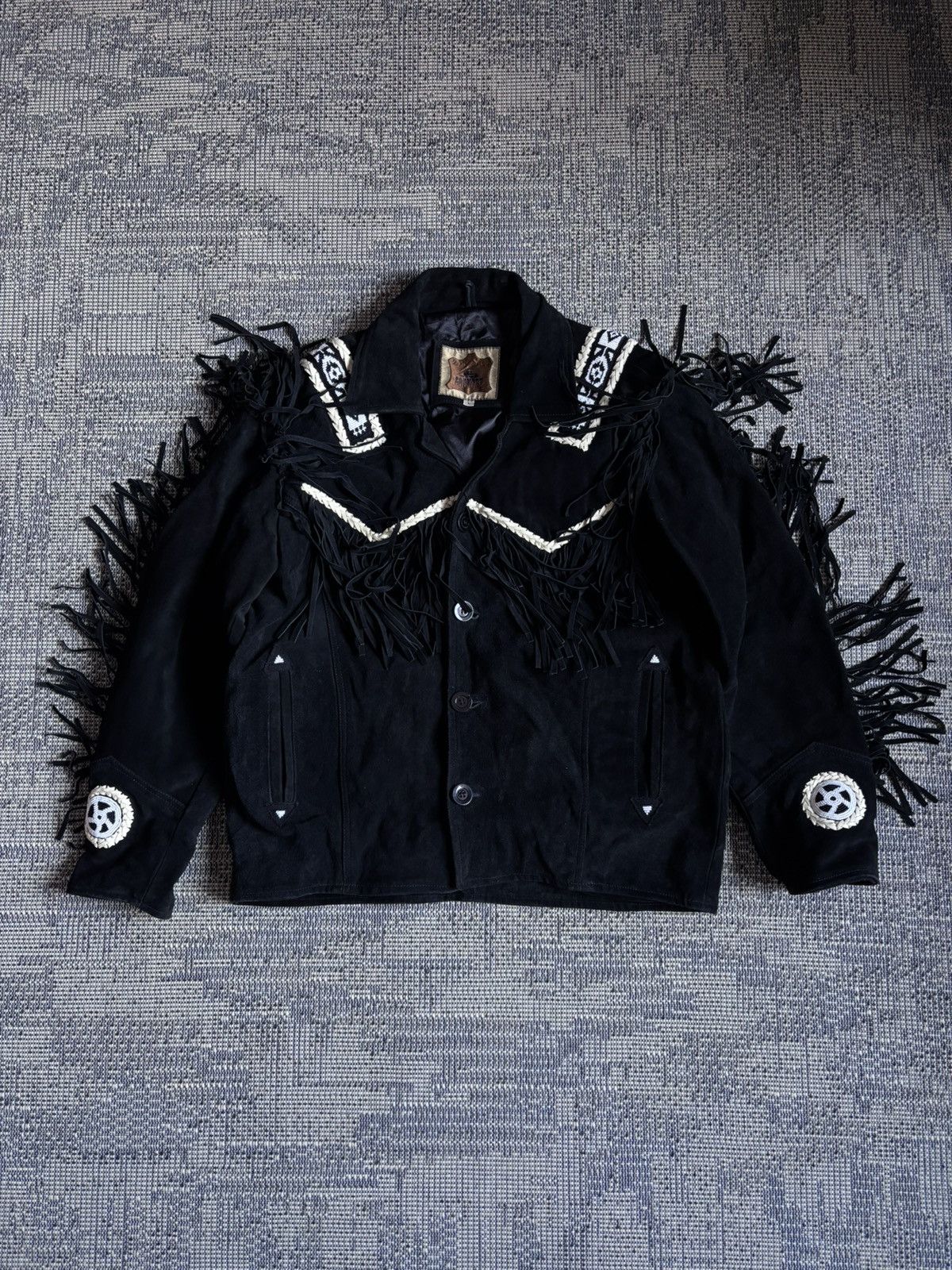 Genuine Leather Vintage Street Wear Y2K Western Leather Cowboy Jacket Size US L / EU 52-54 / 3 - 1 Thumbnail