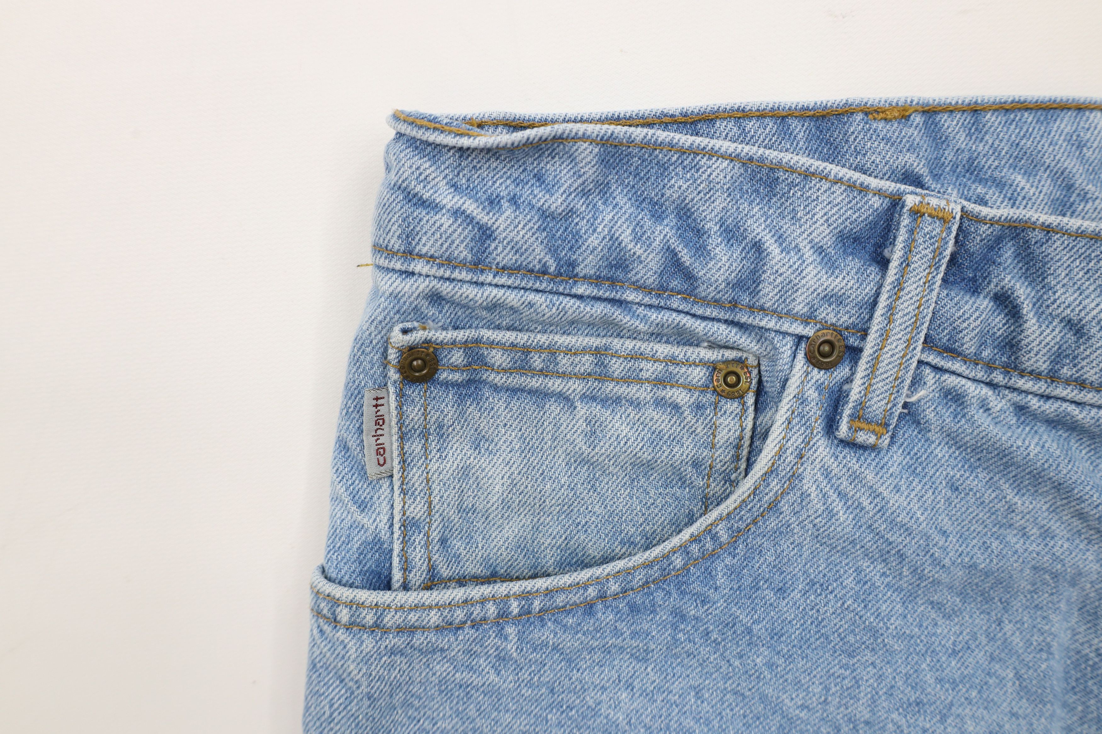 Carhartt × Vintage Vintage 90s Carhartt Spell Relaxed Fit Denim Jeans USA Blue Size US 34 / EU 50 - 8 Thumbnail