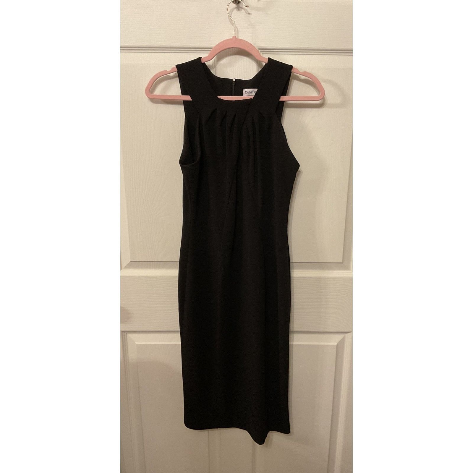 Calvin Klein Calvin Klein Black Sheath Workwear Sleeveless Dress, 6 Size M / US 6-8 / IT 42-44 - 1 Thumbnail