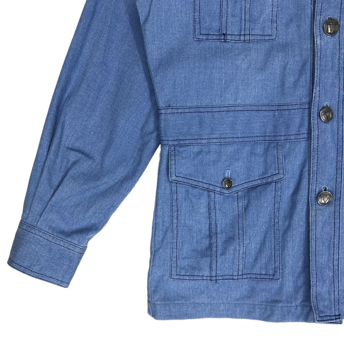 Japanese Brand Mitsubishi Matsuzakaya Ginza Denim Jacket Size M / US 6-8 / IT 42-44 - 5 Thumbnail