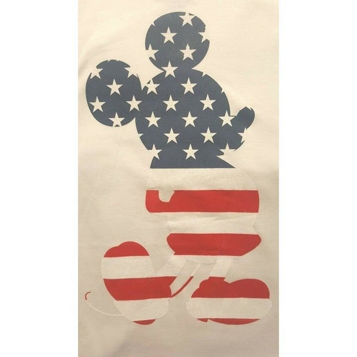 Other Disney Mickey Mouse US Stripes Small Short Sleeve Tee Shirt Size US S / EU 44-46 / 1 - 1 Thumbnail
