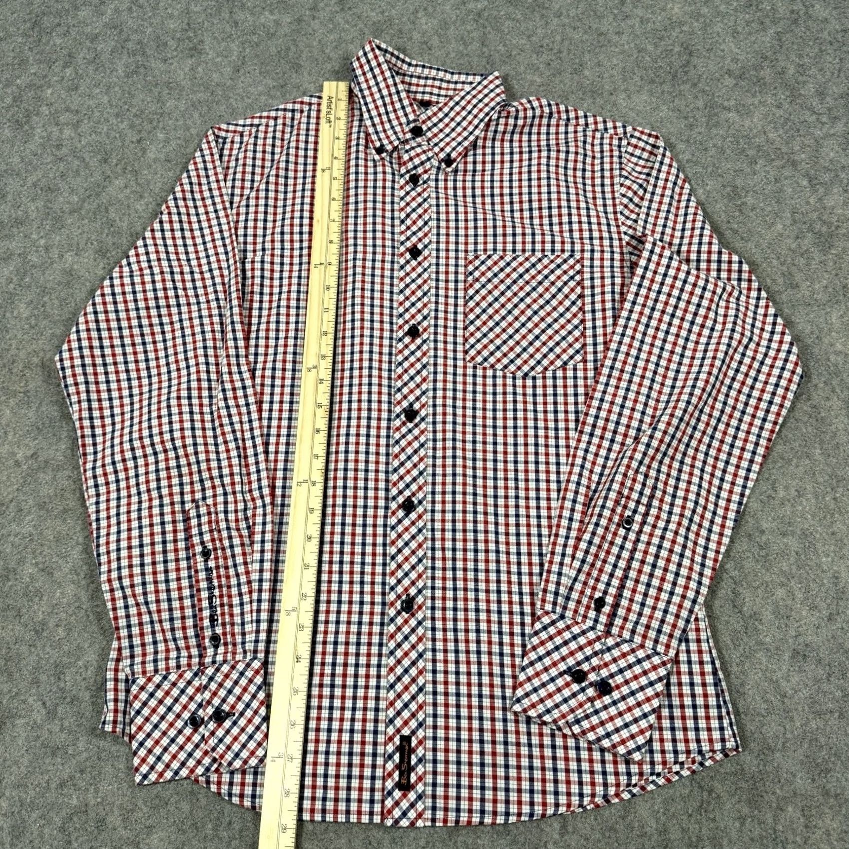 Ben Sherman Ben Sherman Shirt Men Medium Multicolor Plaid Long Sleeve Button-Down Blouse / Shirt Size US M / EU 48-50 / 2 - 4 Thumbnail