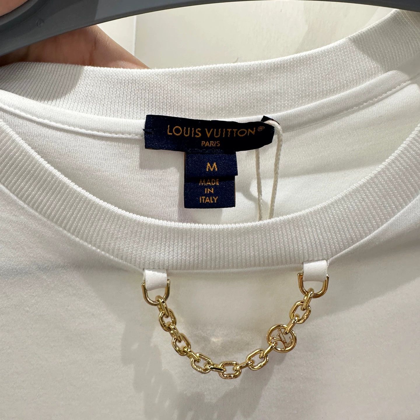 Louis Vuitton LV apr565 Monogram Denim Pocket Cotton SS Tee M Size M / US 6-8 / IT 42-44 - 3 Thumbnail