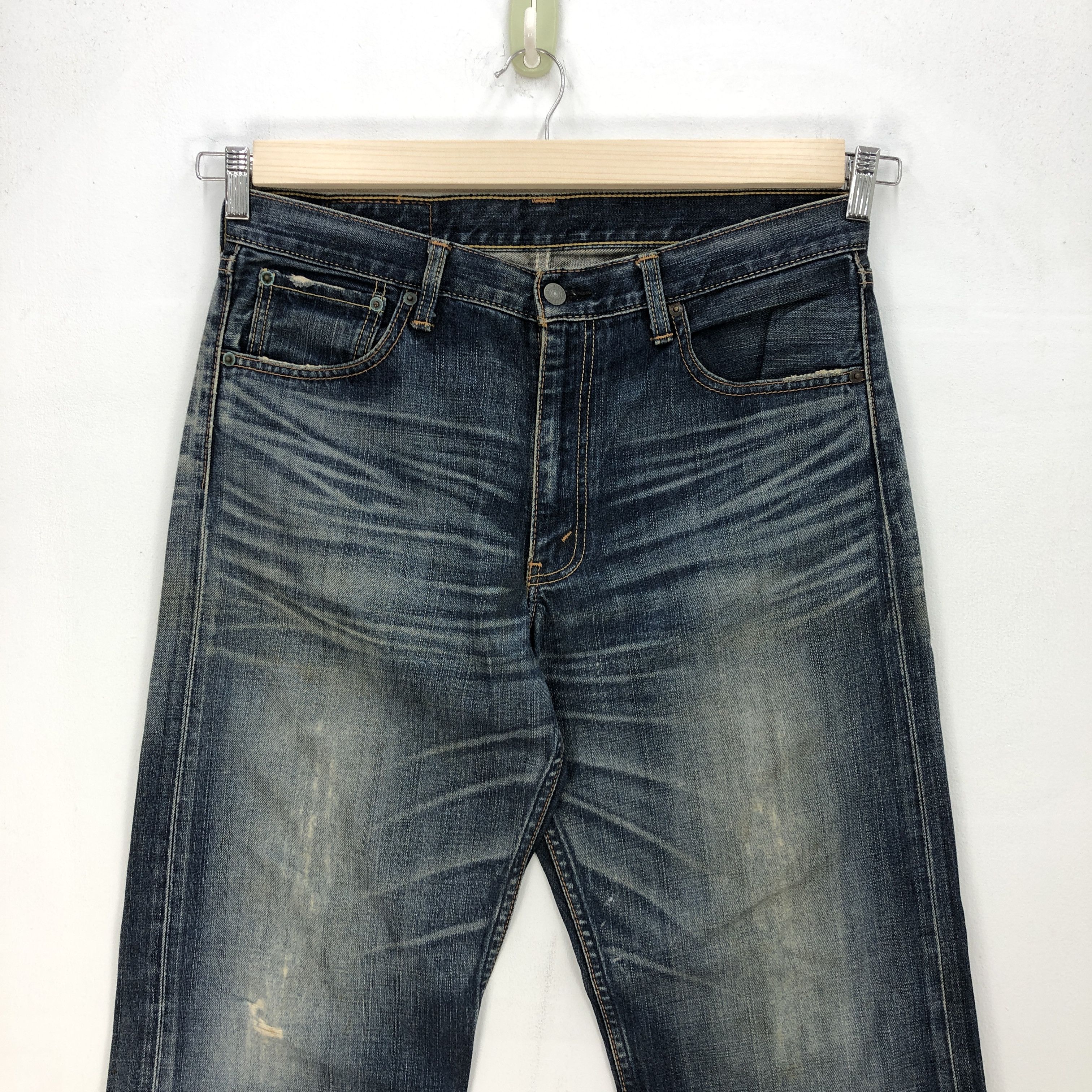 Levi's Vintage Levis Dark Blue Jeans Levis 703 Denim Pants Size US 32 / EU 48 - 3 Thumbnail